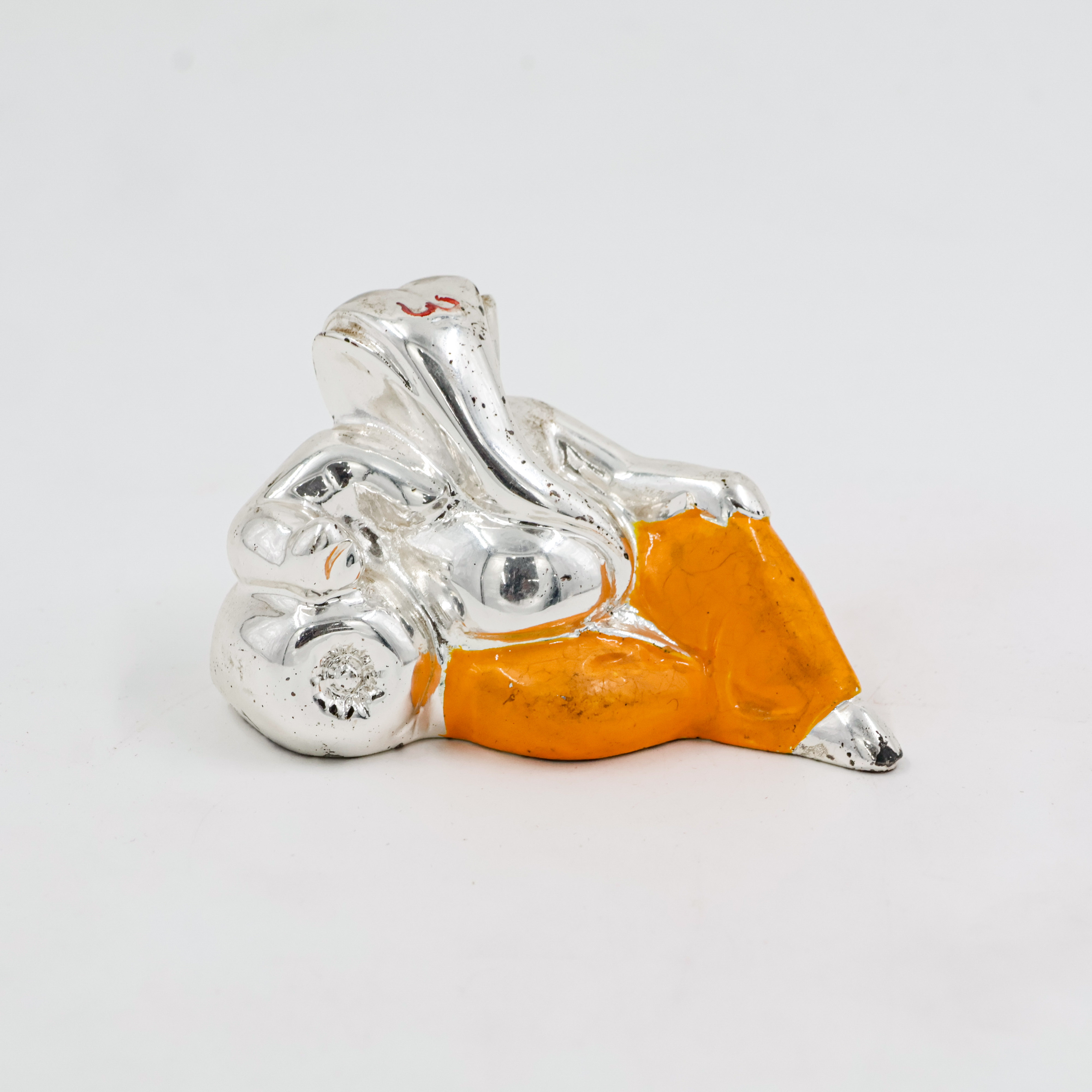 Ganesh Ji In Silver Coating For Car Dashboard