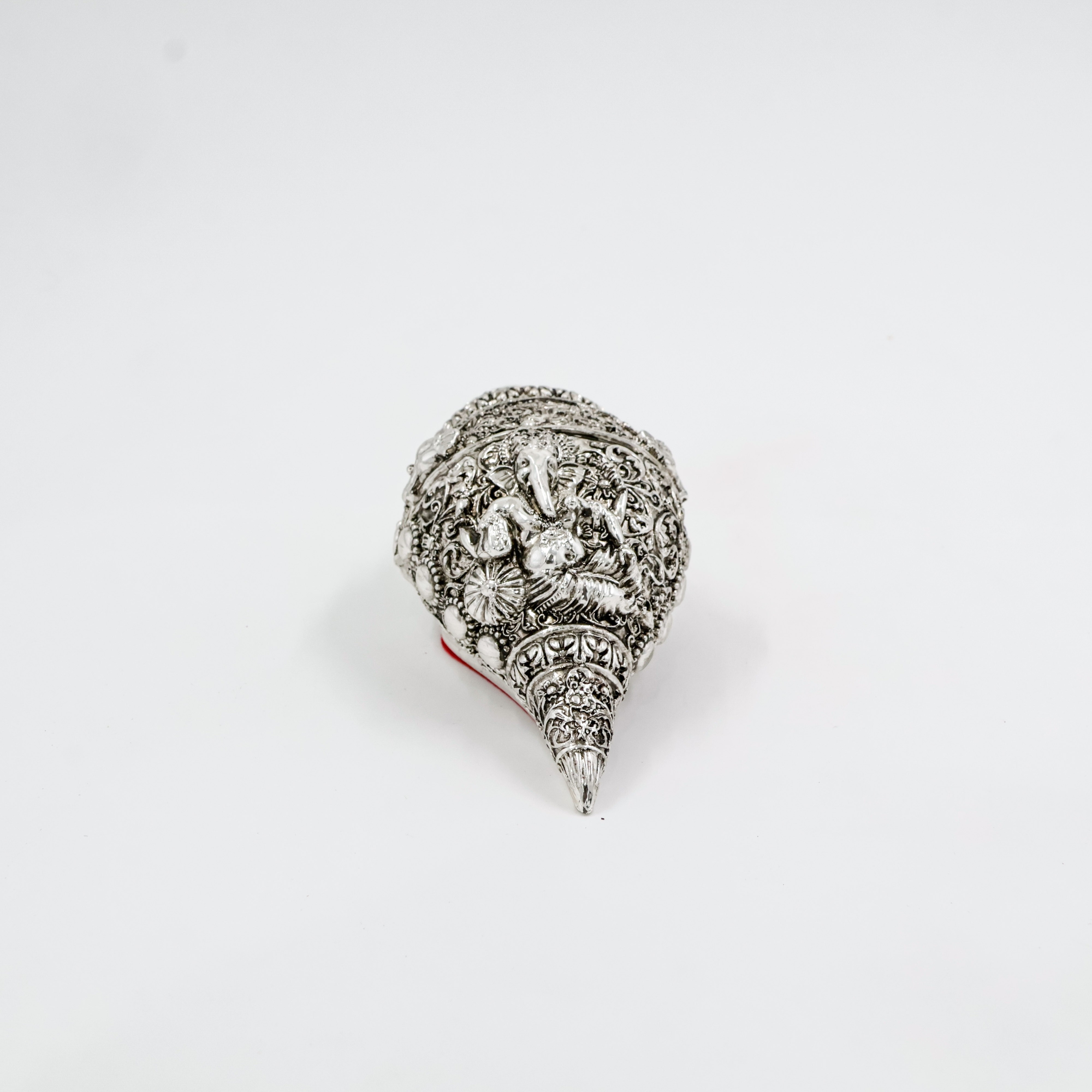 Ganesh With Shank in Antique Finsh For Gifting
