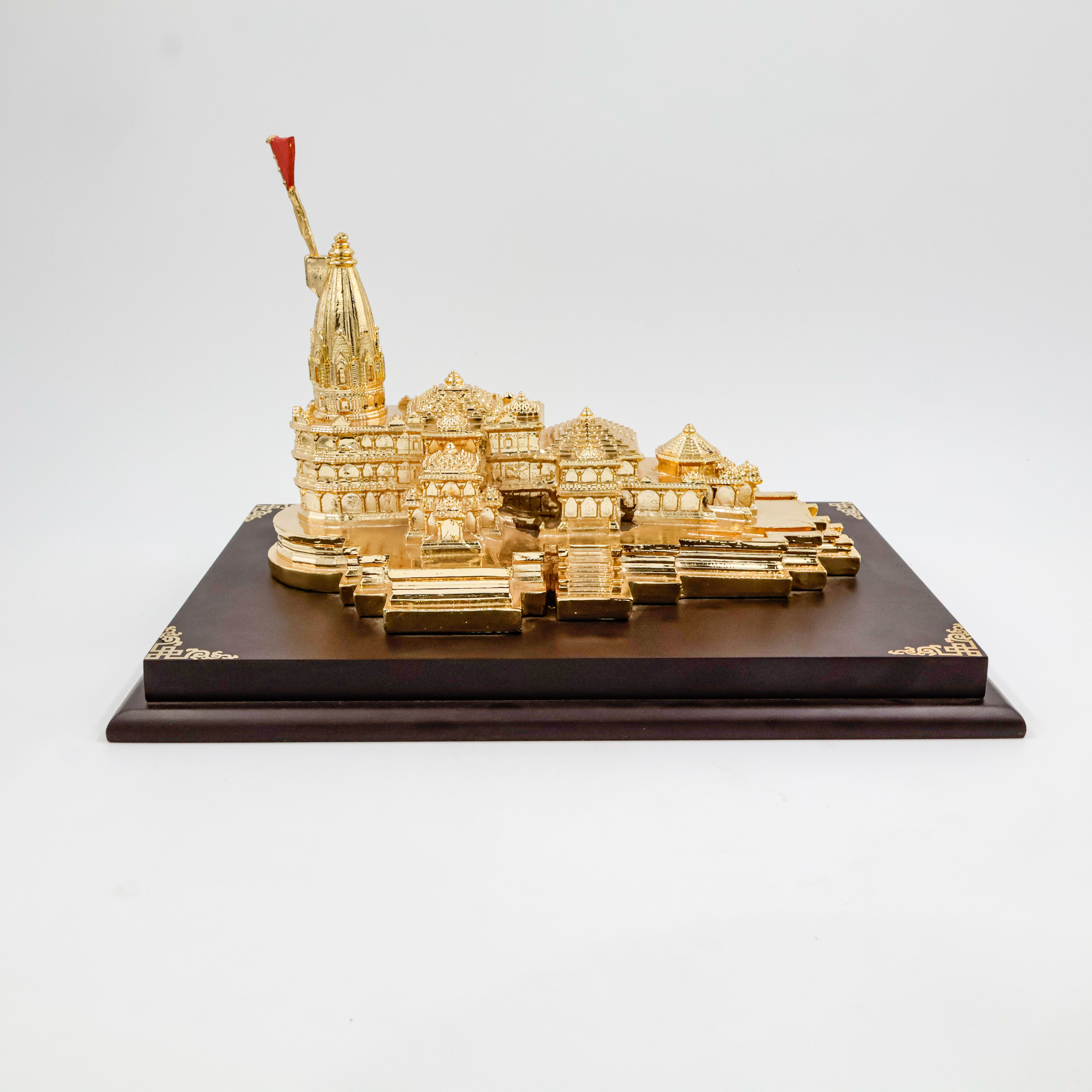 Ram Mandir In Gold Coating Big Size