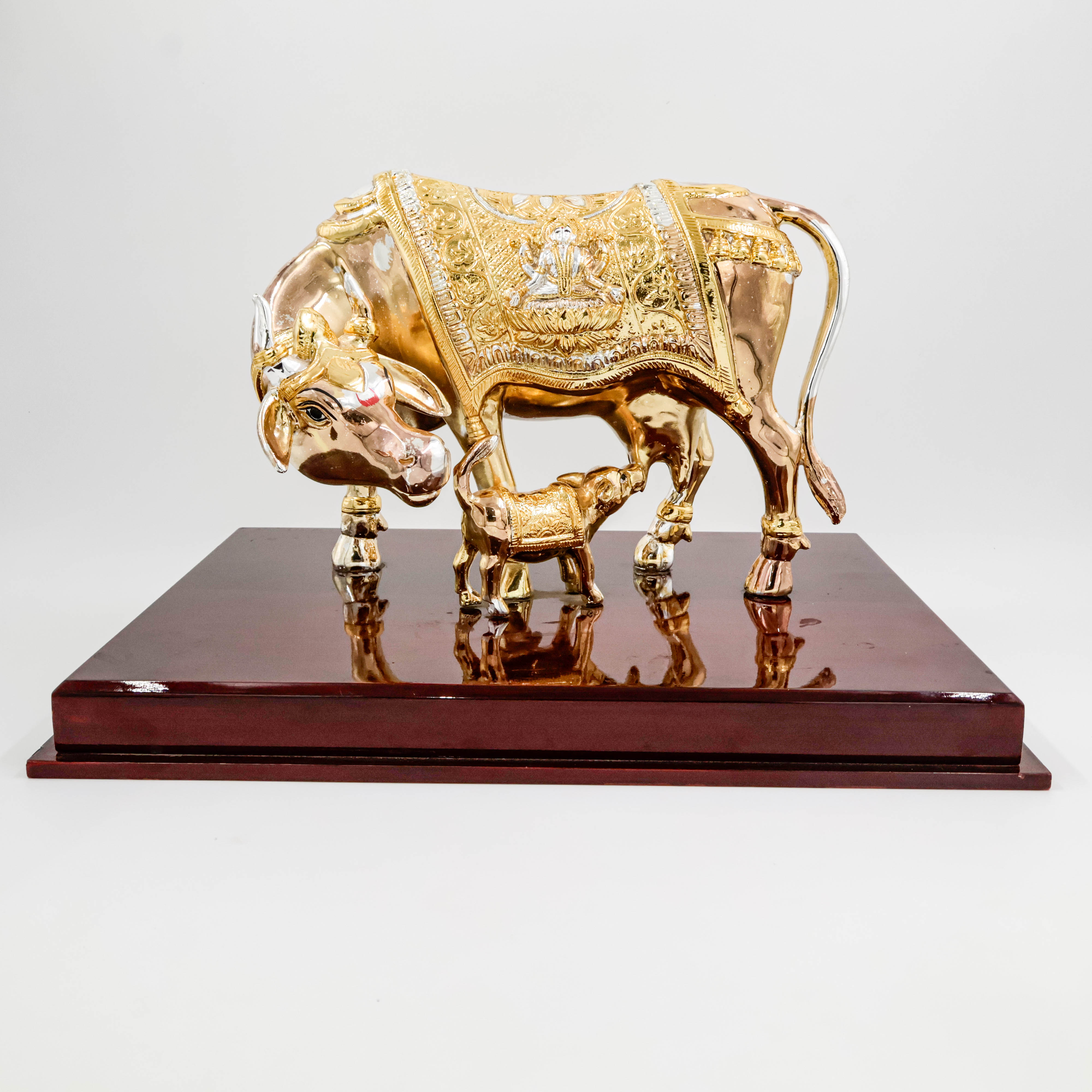 Aavu Duda In Silver And Gold Coating With Brown Base