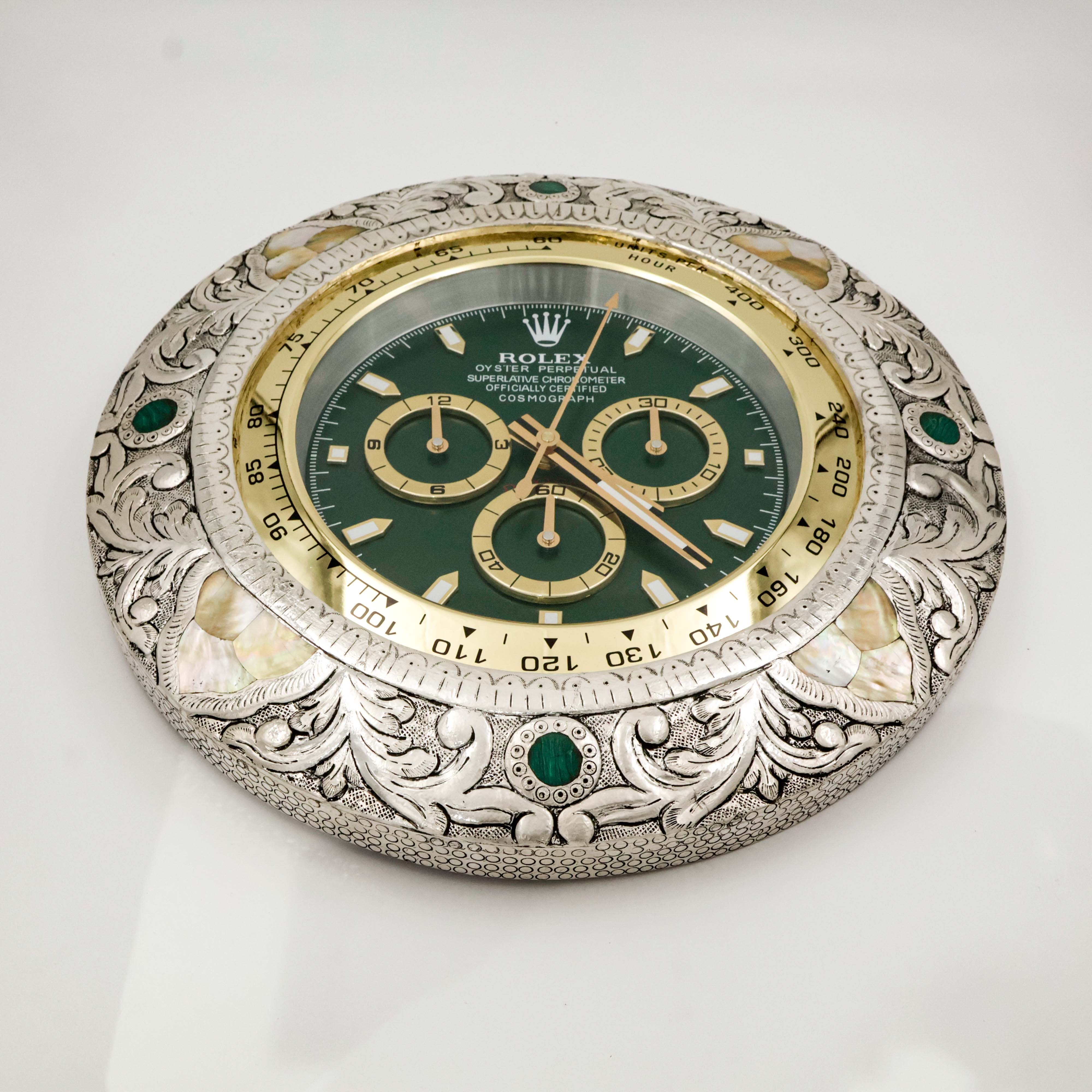 Rolex Wall Clock With MOP Design - 