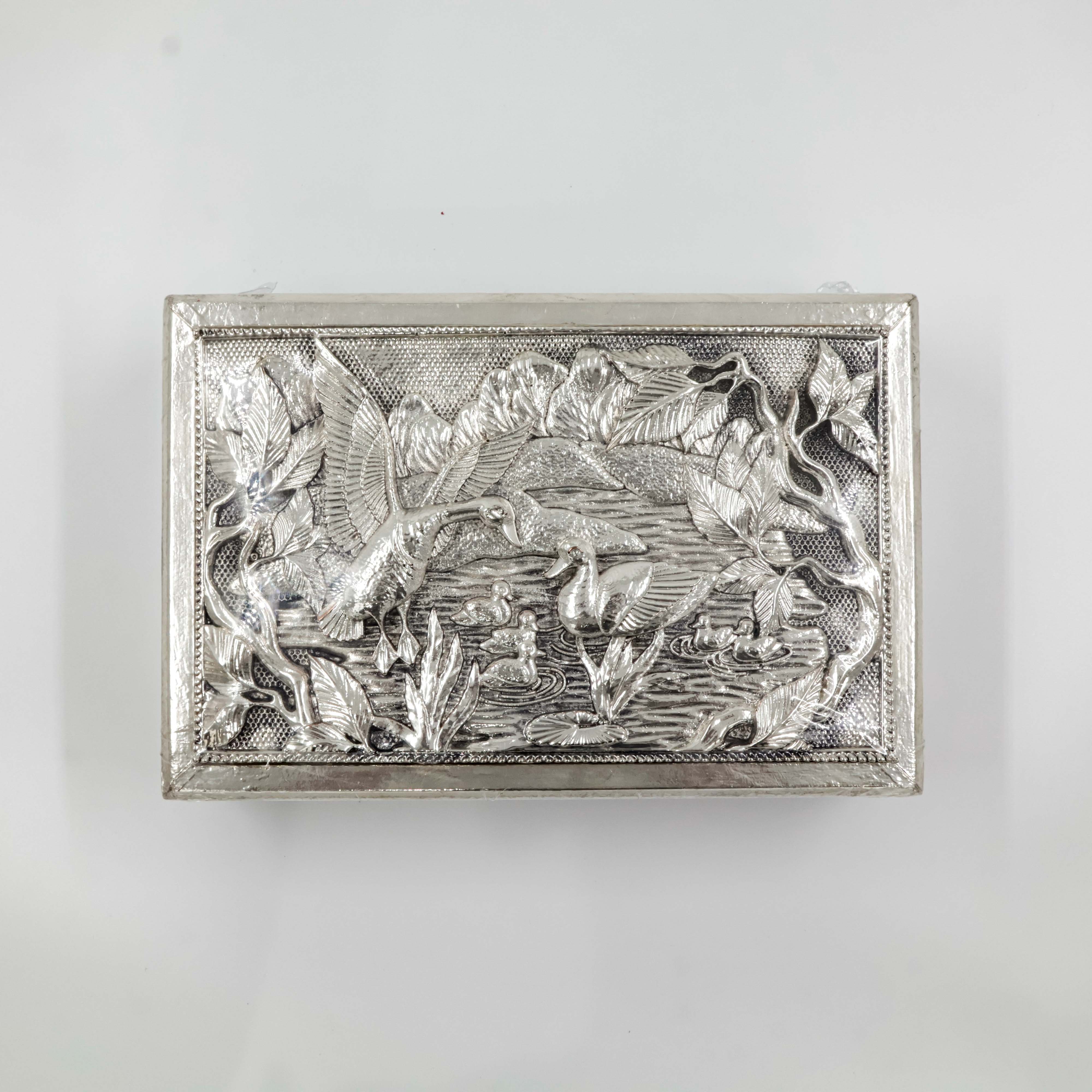 Dry Fruit Box With Swan Design