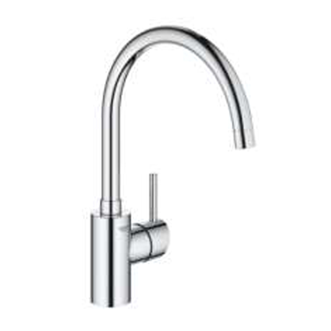 GROHE Eurocube Floor-Mounted Freestanding Bath Filler with Hand Shower and Installation Set