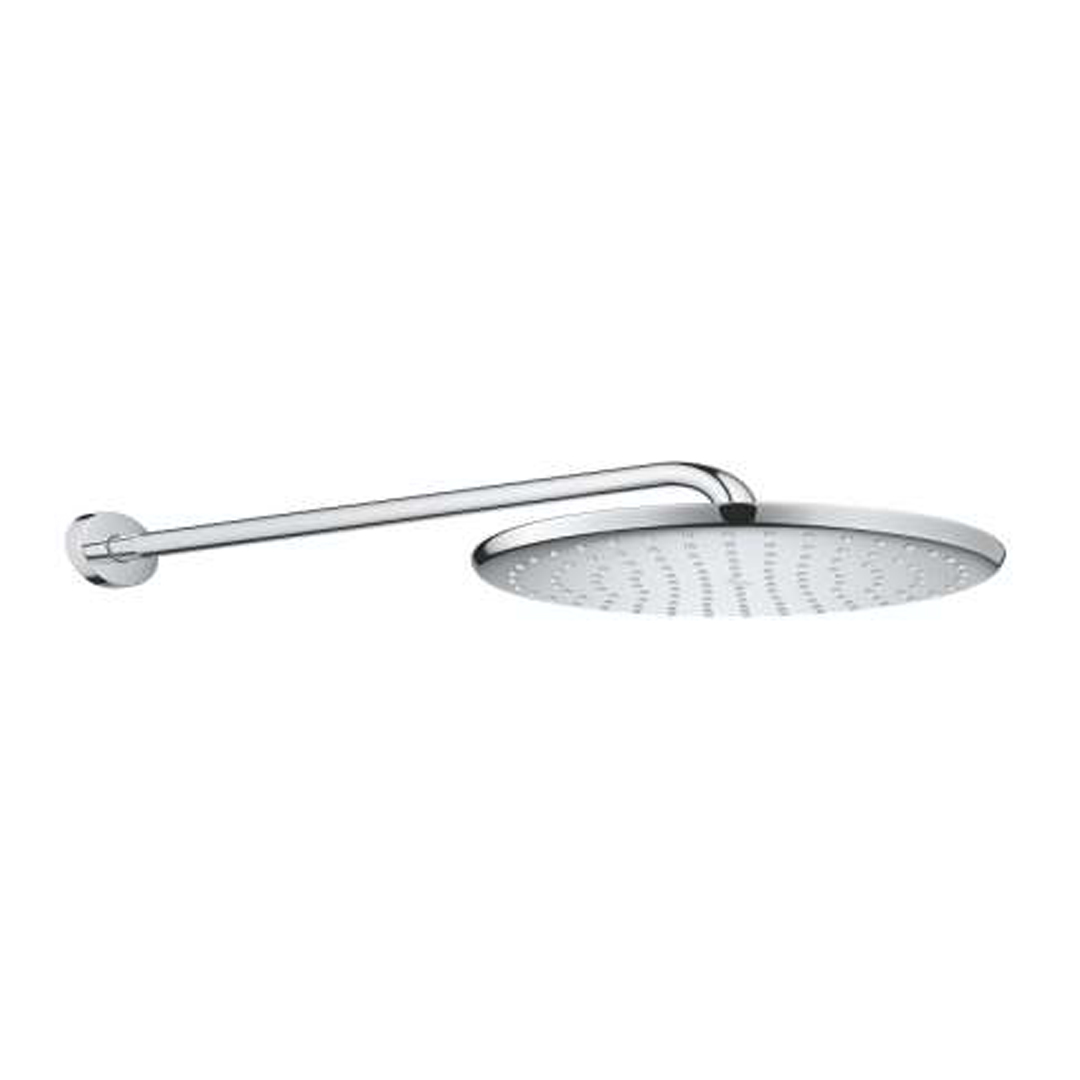 GROHE Tempesta 250mm Round 1 Spray EcoJoy Head Shower with Wall Arm