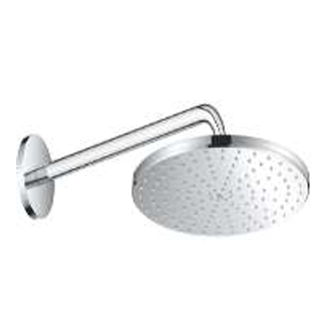 GROHE 310mm Mono Rainshower Round 1 Spray Wall-Mounted Head Shower