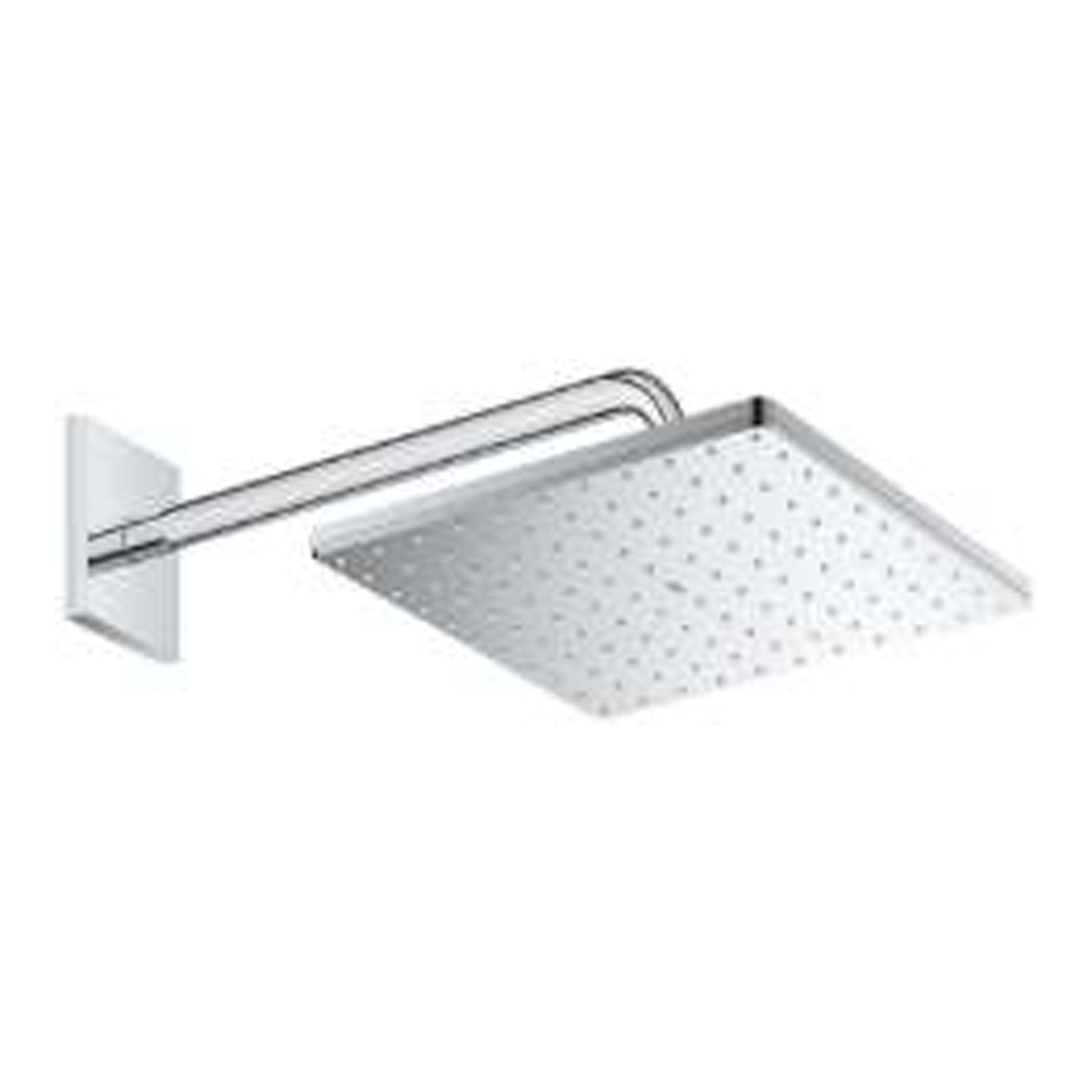 GROHE 310mm Mono Rainshower Cube 1 Spray Wall-Mounted Head Shower