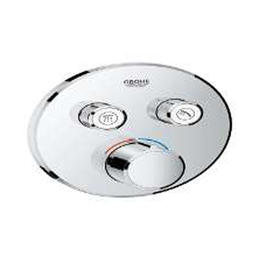 GROHE SmartControl Non-Thermostatic Round 2 Outlet Mixer Trimset