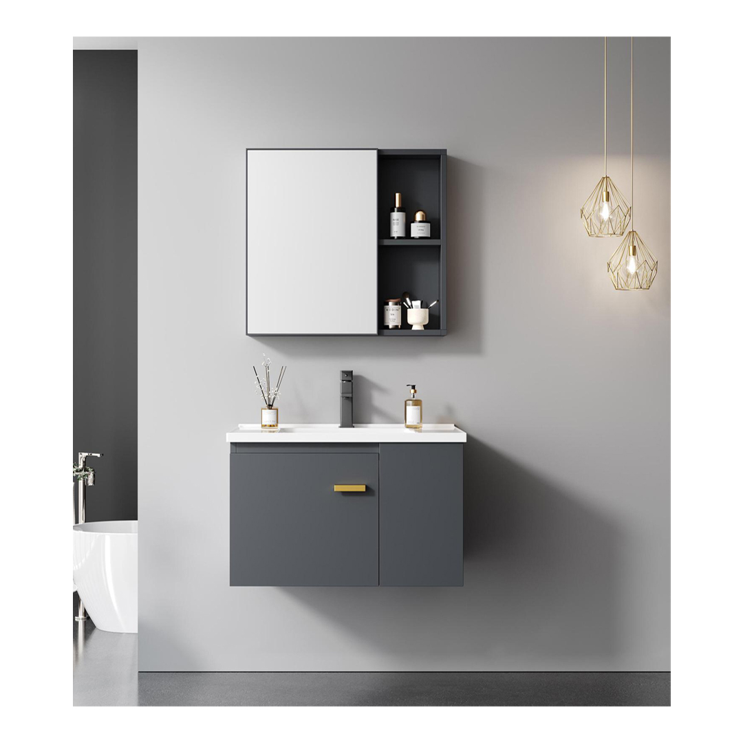 jabon bagno JBV01032A Aluminum + PVC Vanity Set 600mm Grey