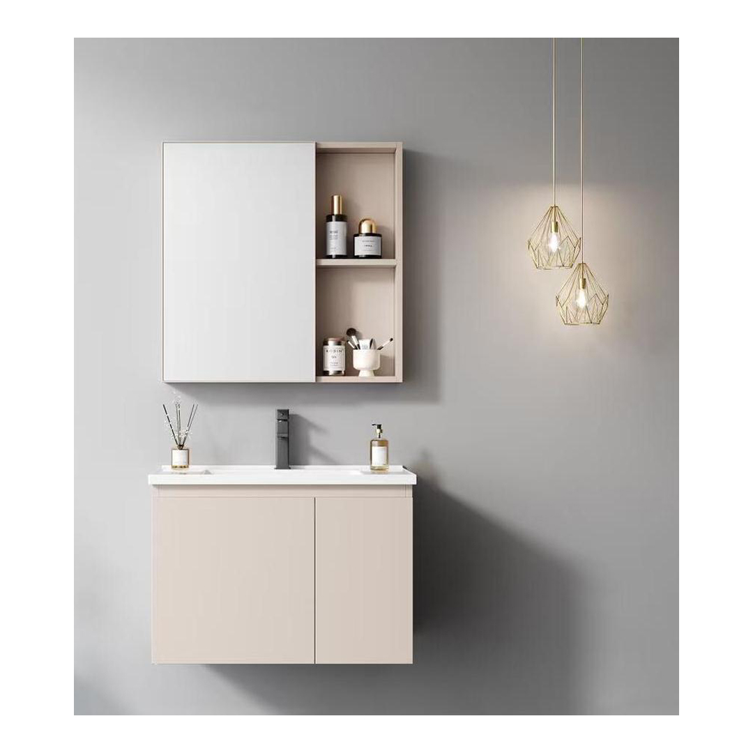 jabon bagno JBV01034A Aluminum + PVC Vanity Set 600mm Light Apricot