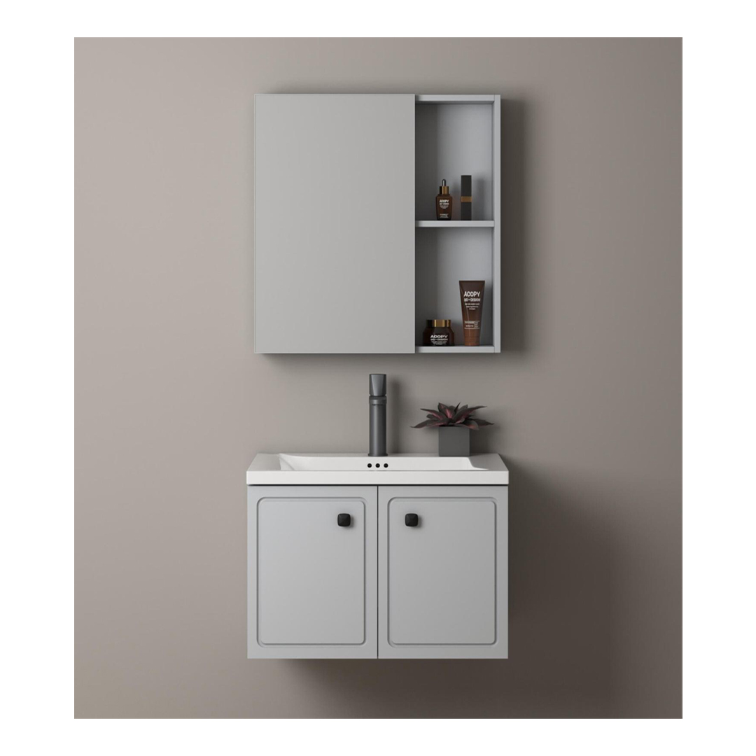 jabon bagno JBV01039 Aluminum + PVC Vanity Set 600mm Grey