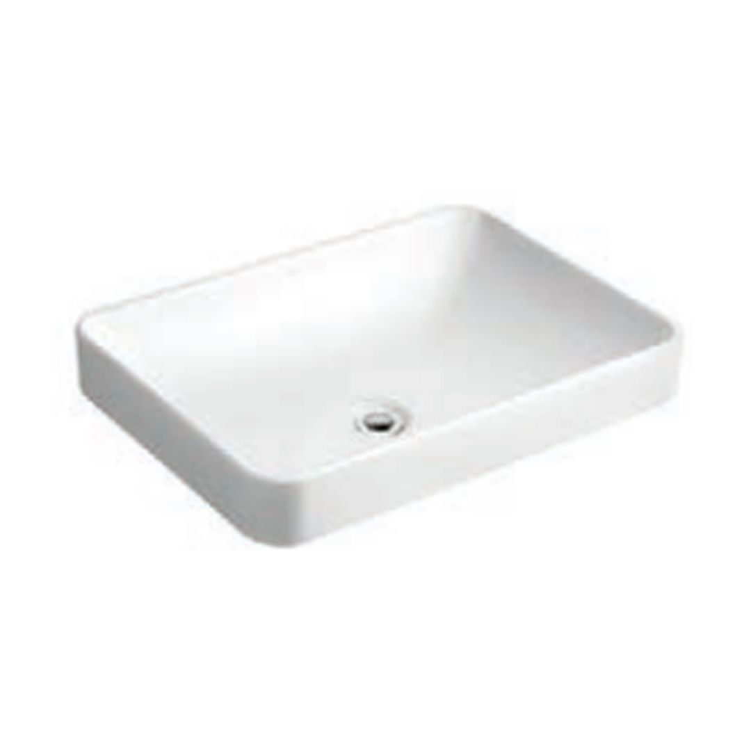 Buy Kohler Forefront 575mm Rectangular Vessel Wash Basin White in Koti ...
