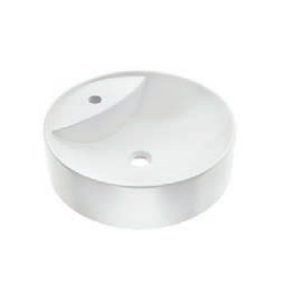 Buy Kohler Chalice 470mm Round Vessel Wash Basin With Faucet Hole White ...