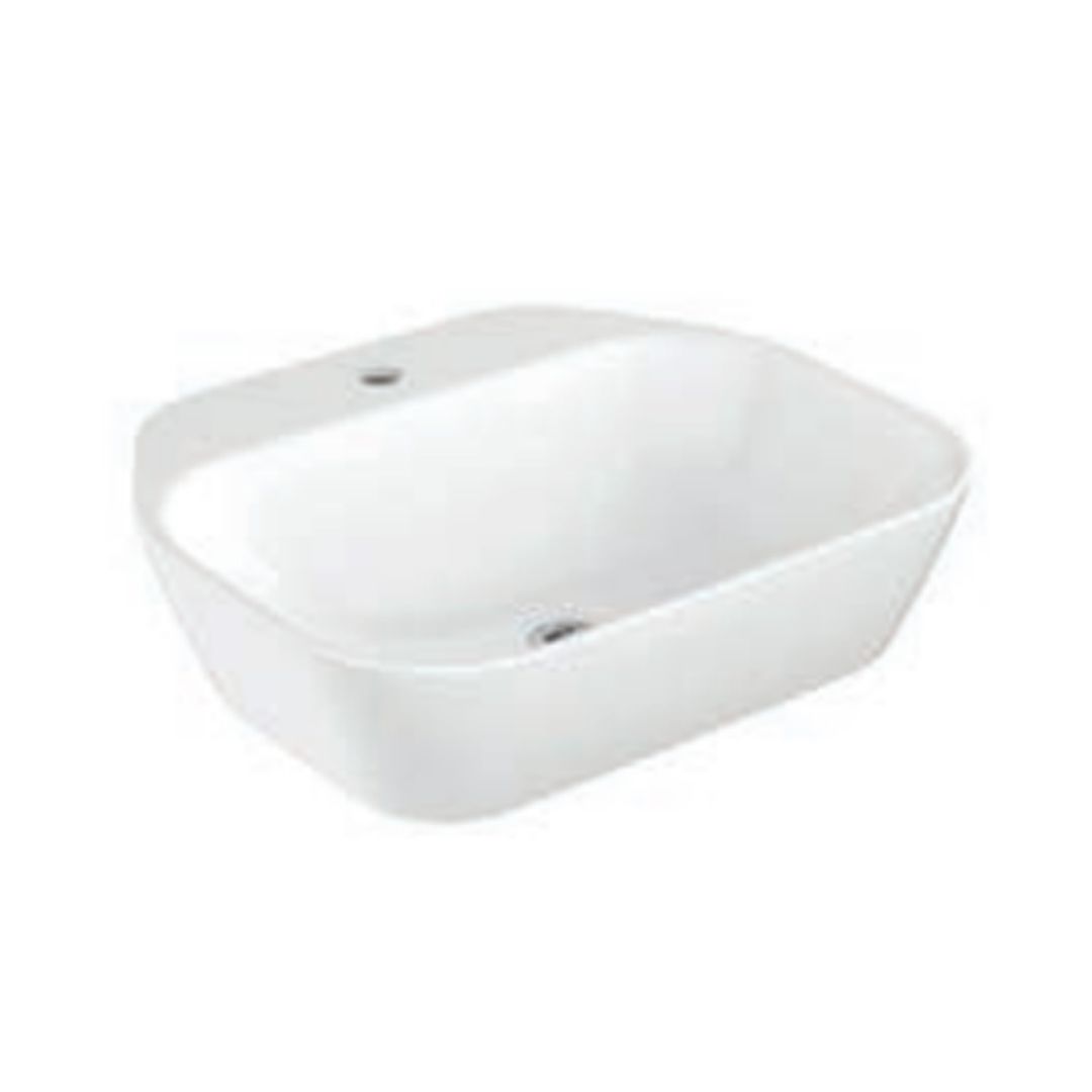 Buy Kohler Apt Square 550mm Rectangular Vessel Wash Basin White in Koti ...