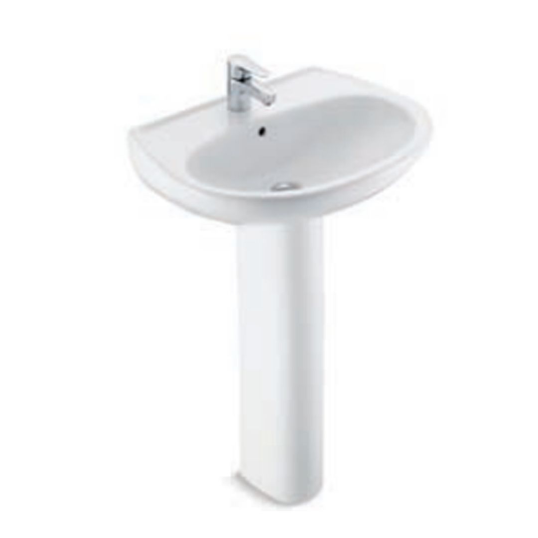 Buy Kohler Trace 550mm Pedestal Wash Basin White in Koti, Hyderabad
