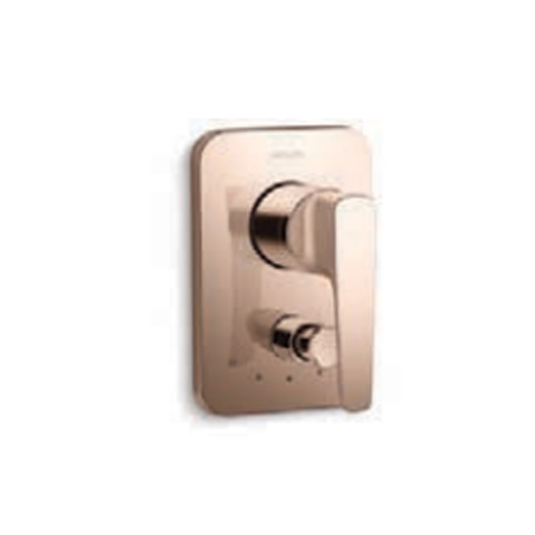 Buy Kohler Aleo+ Aqua Turbo Recessed Bath And Shower Trim Rose Gold in ...