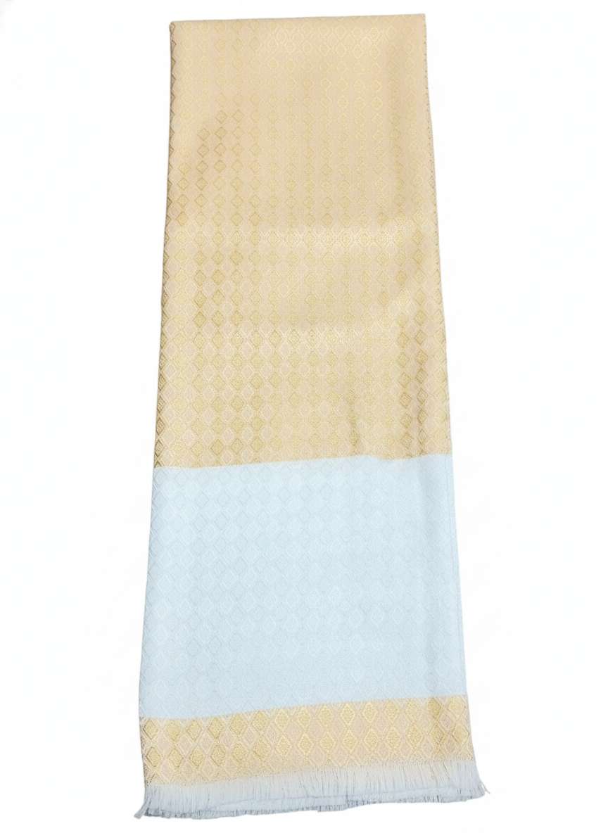 Vishal Handlooms - Reena white gold