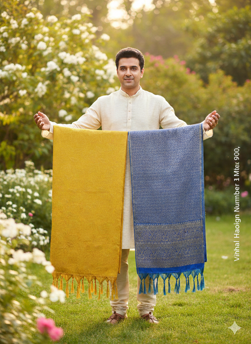 Vishal Handlooms - South zarri shawls