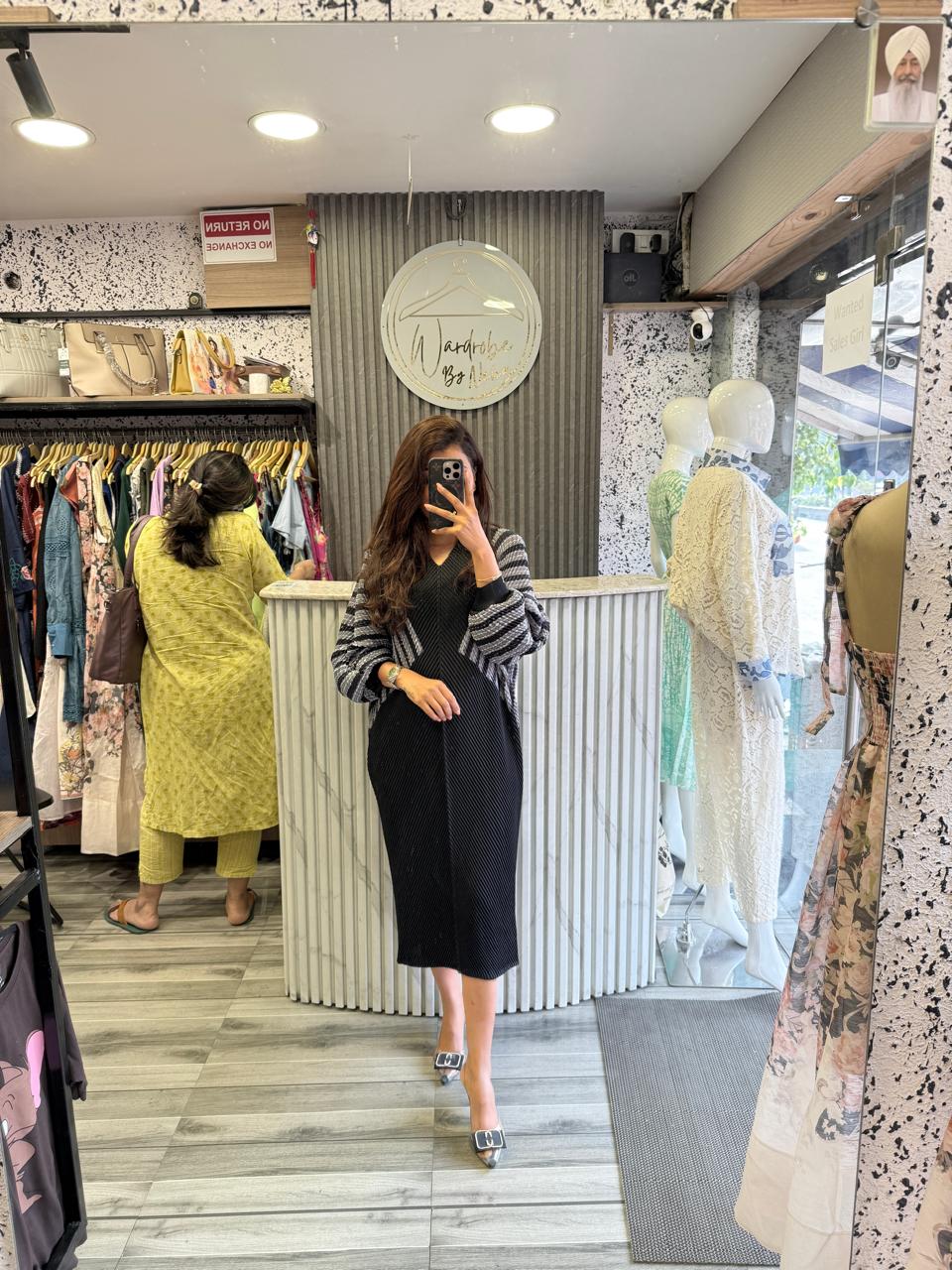 Wardrobe By Neha - Black Dress Magic Fabric