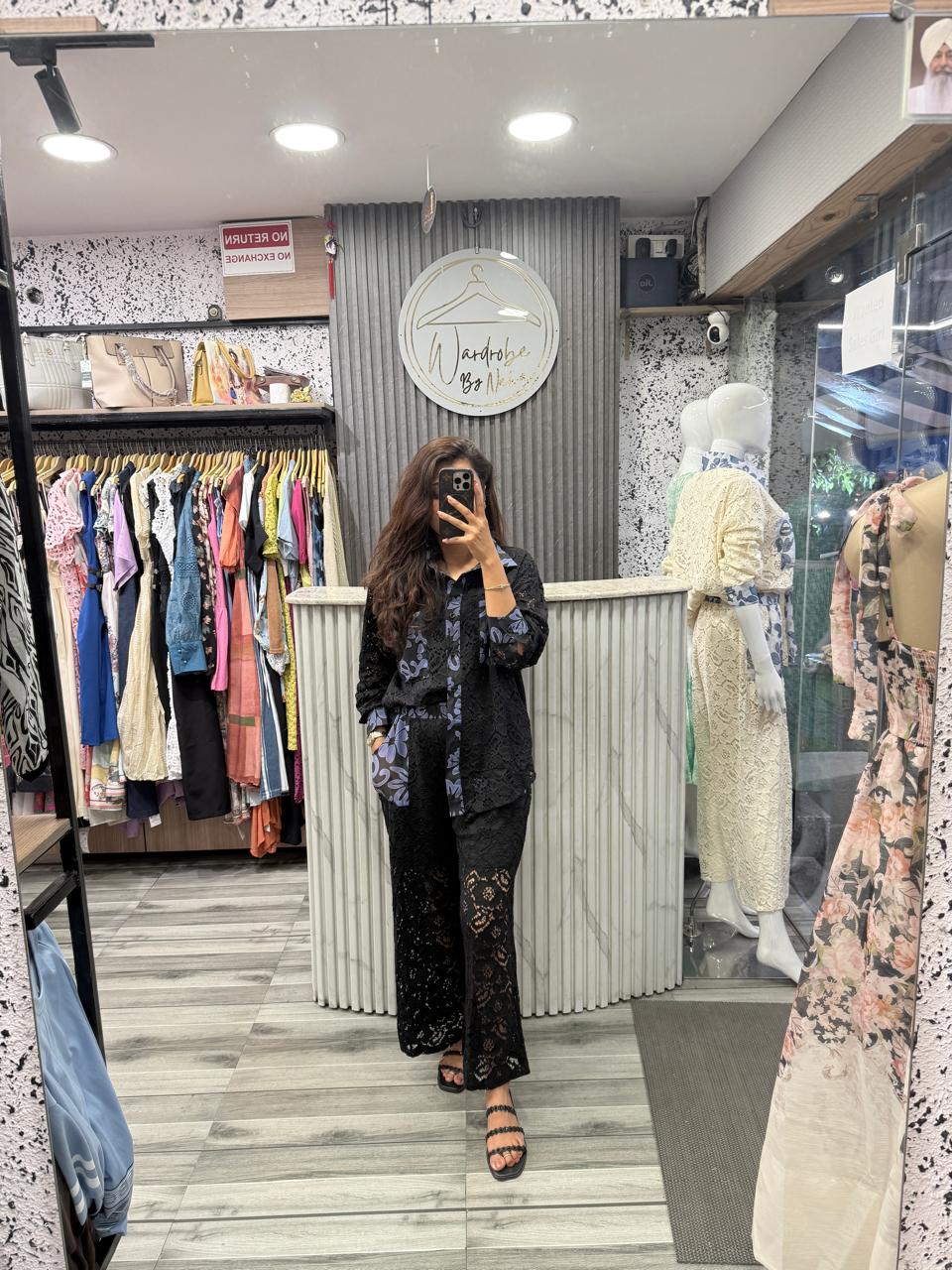 Wardrobe By Neha - Coord Set Black Lace