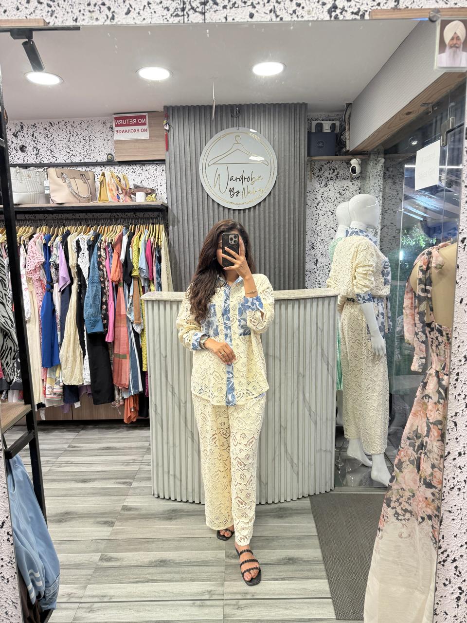 Wardrobe By Neha - Coord Set White Lace