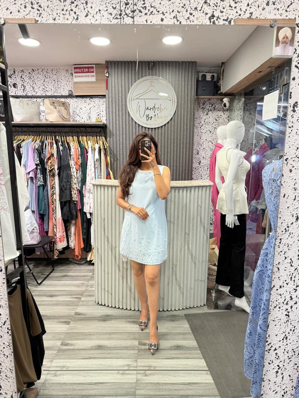 Wardrobe By Neha - Short Dress Blue