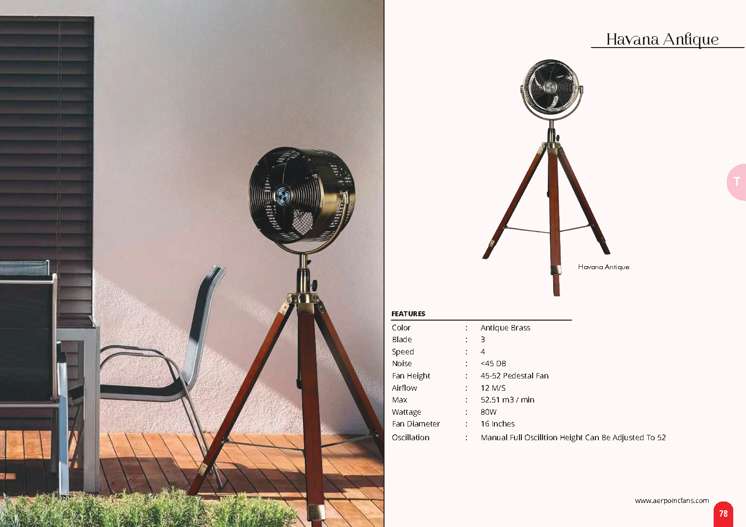 Beyond Lights - Antique Brass Fan