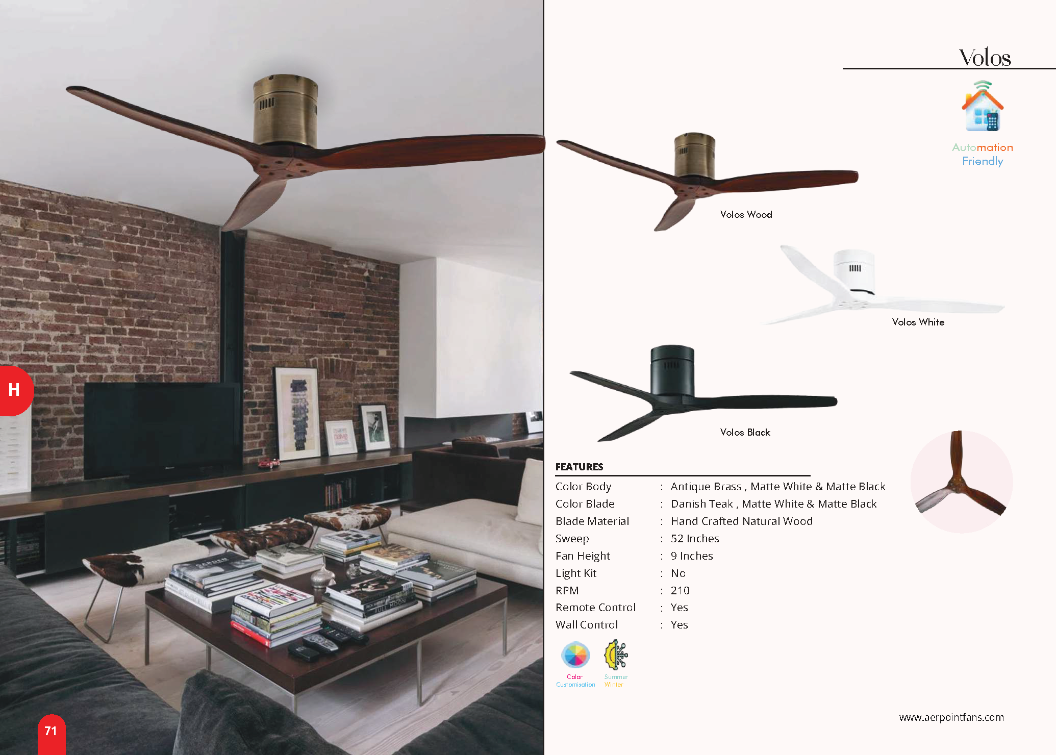 Beyond Lights - Volos Wood Fan