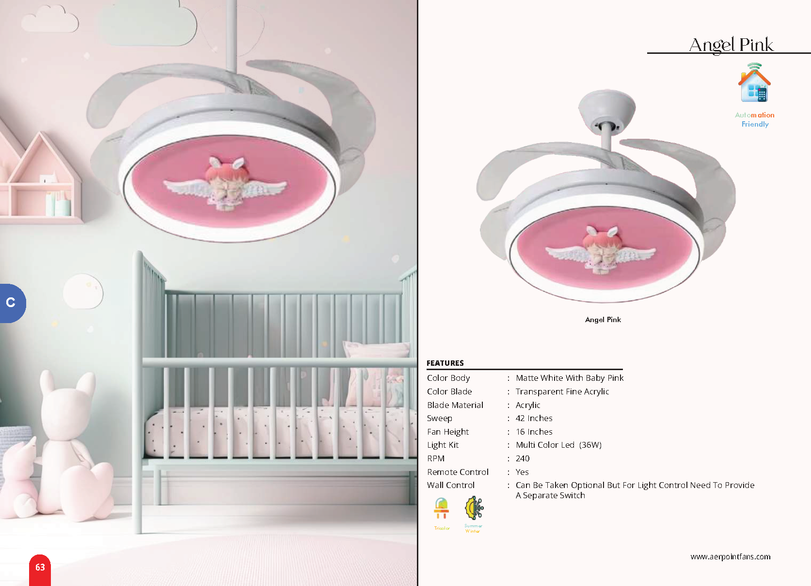 Beyond Lights - Angel Pink Fan