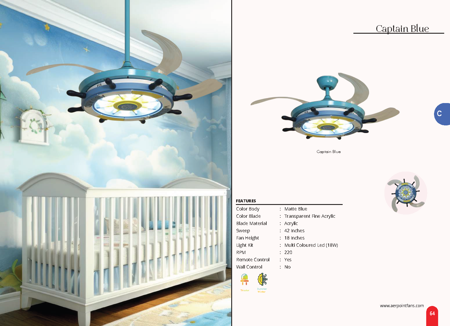 Beyond Lights - Captain Blue Fan