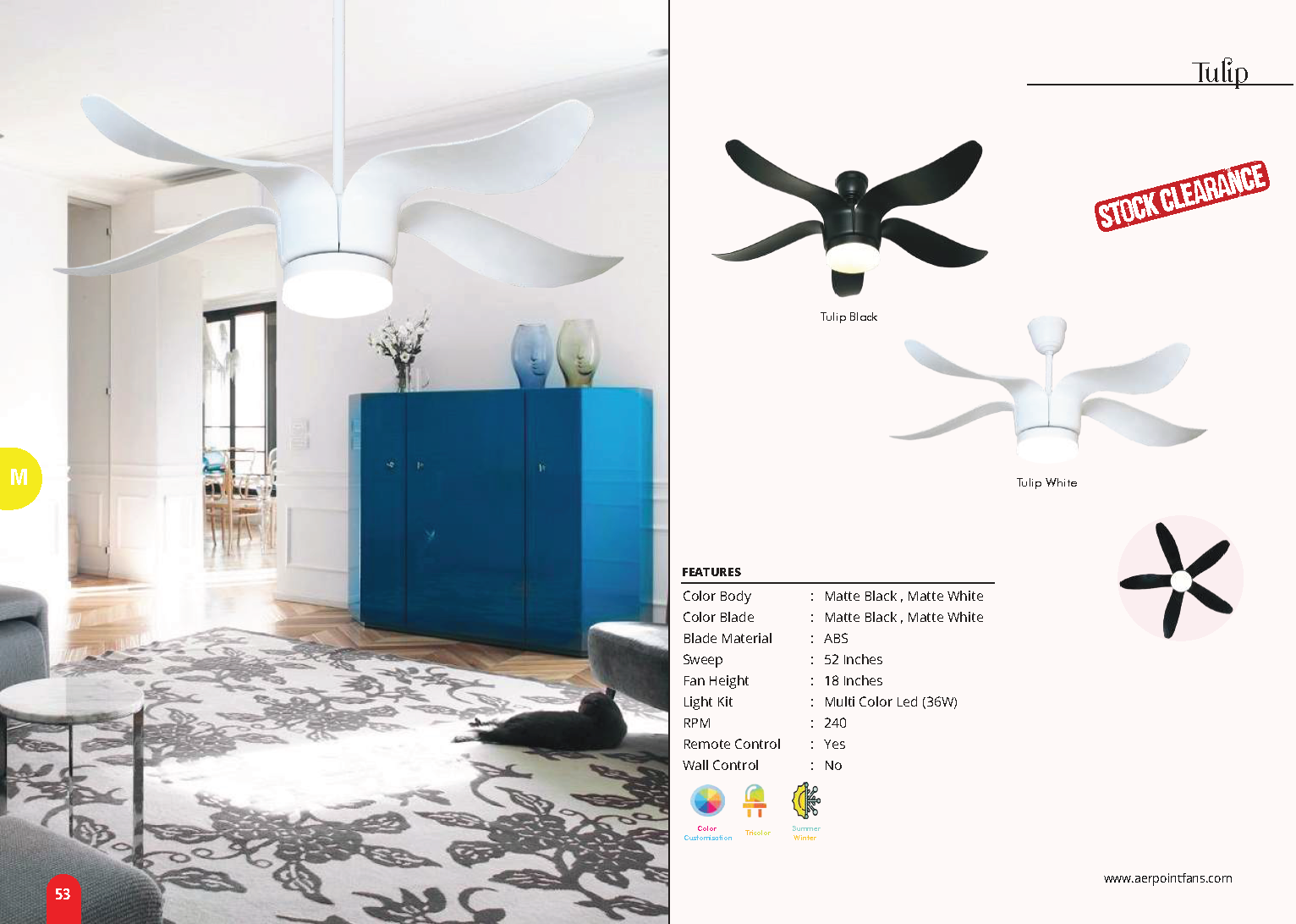 Beyond Lights - Tulip Ceiling Fan