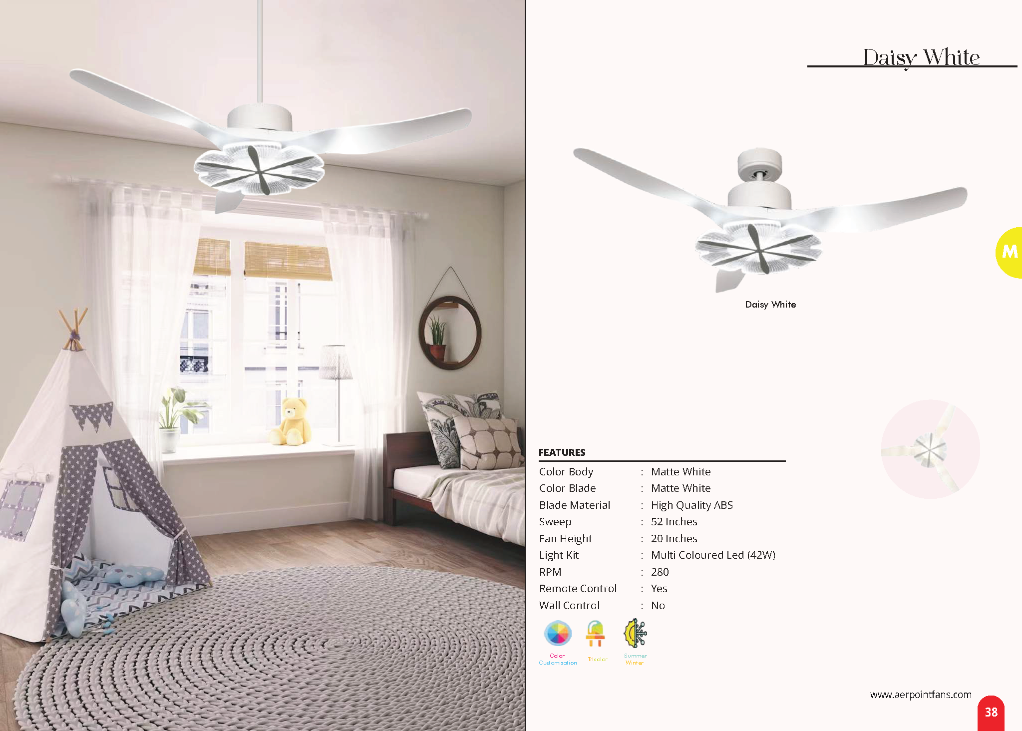 Beyond Lights - Daisy Ceiling Fan