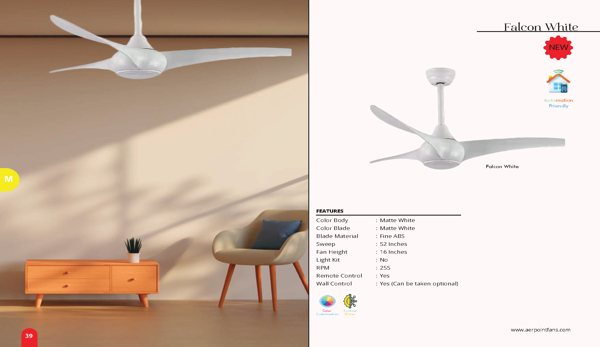 Beyond Lights - Falcon White Fan