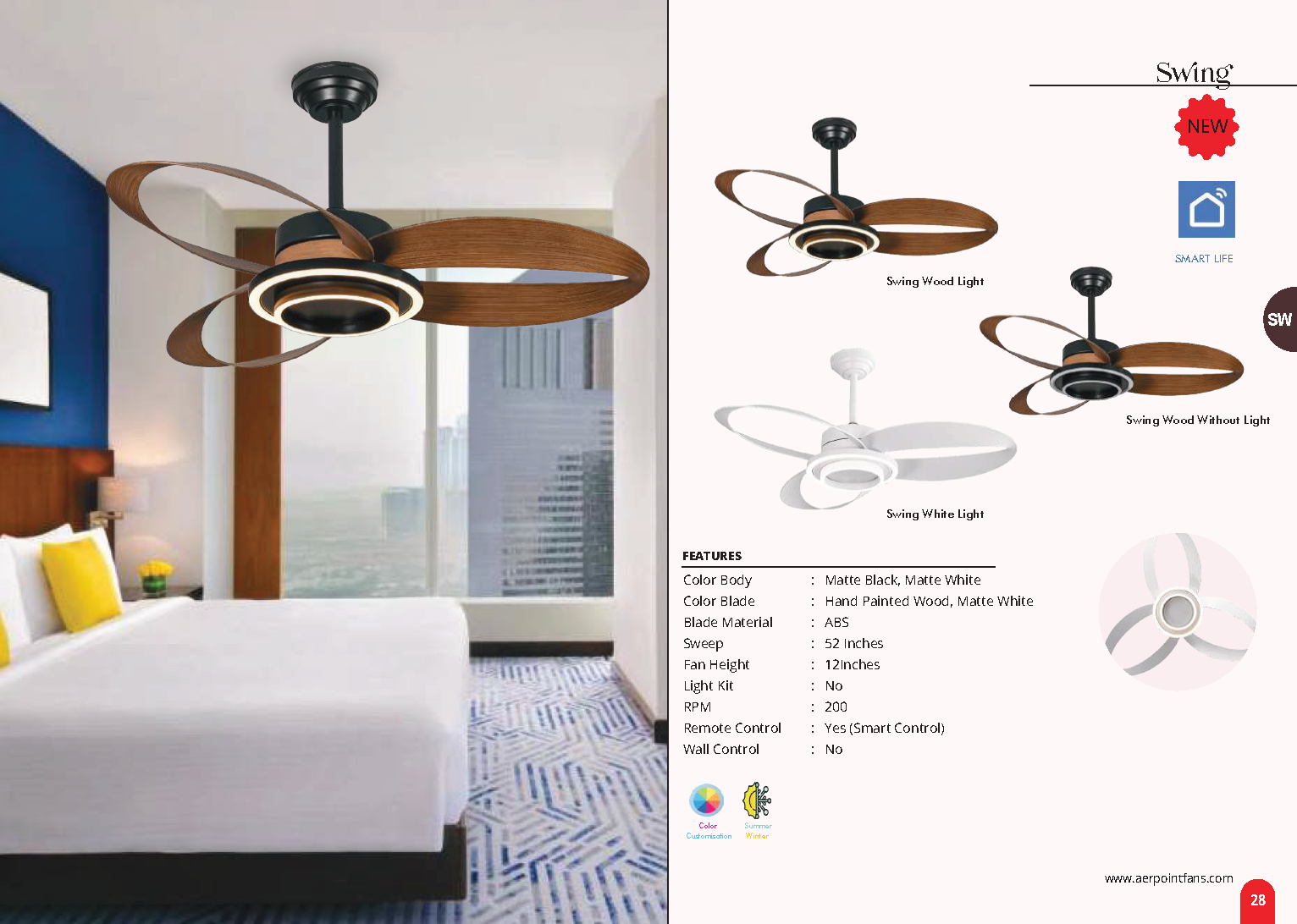 Beyond Lights - Swing Wood Fan