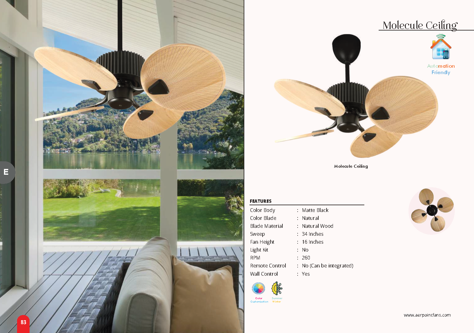 Beyond Lights - Molecule Ceiling Fan