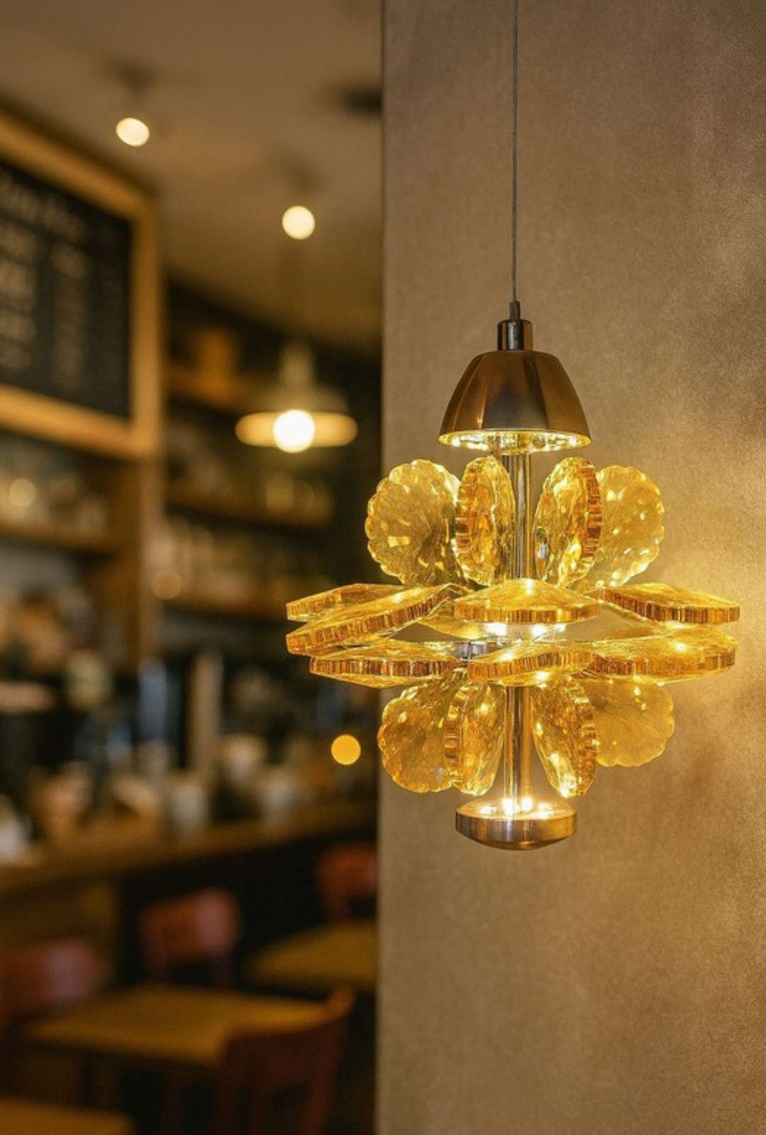 Beyond Lights - Amber Glass Pendant