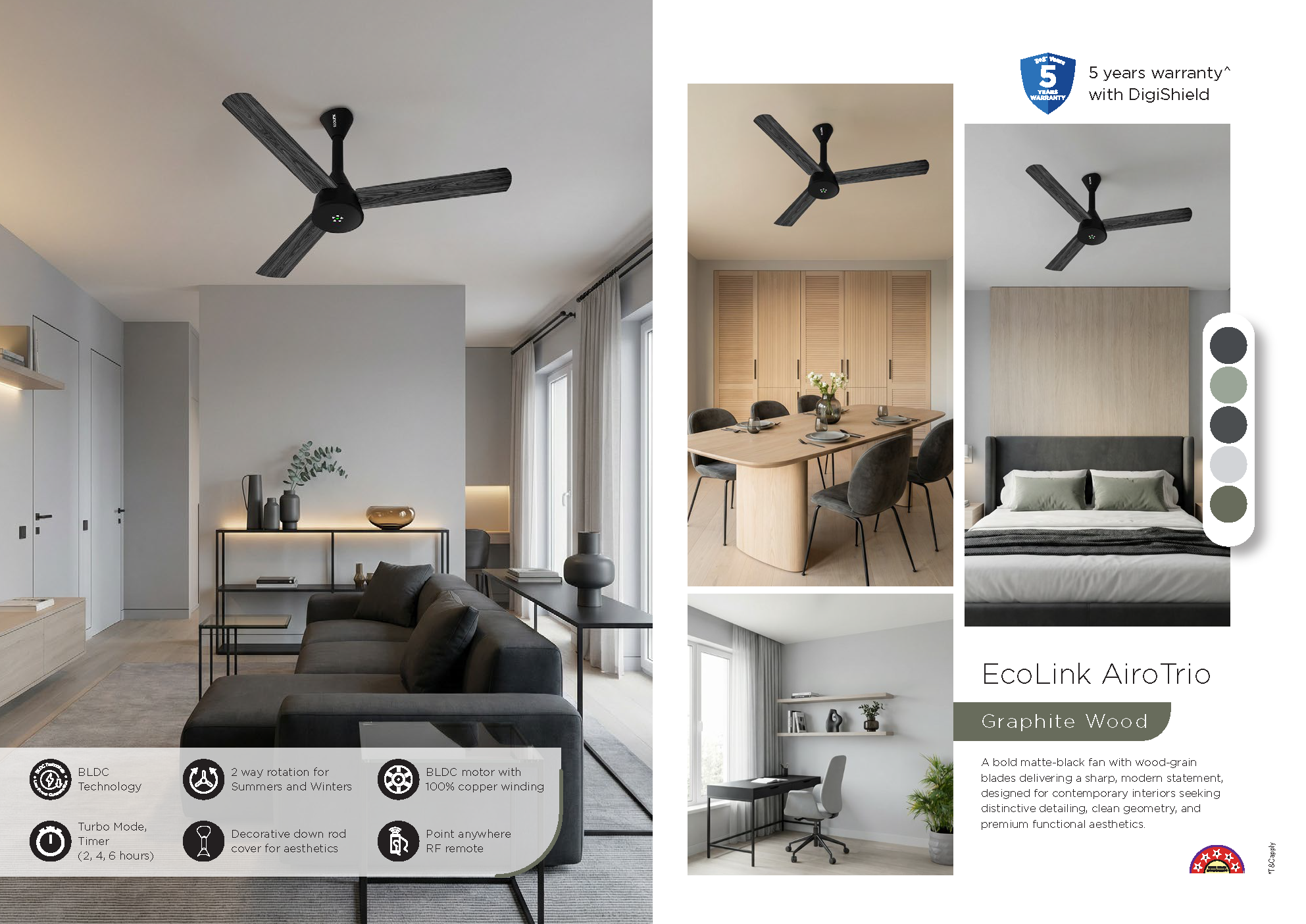 Beyond Lights - Wood Grain Fan