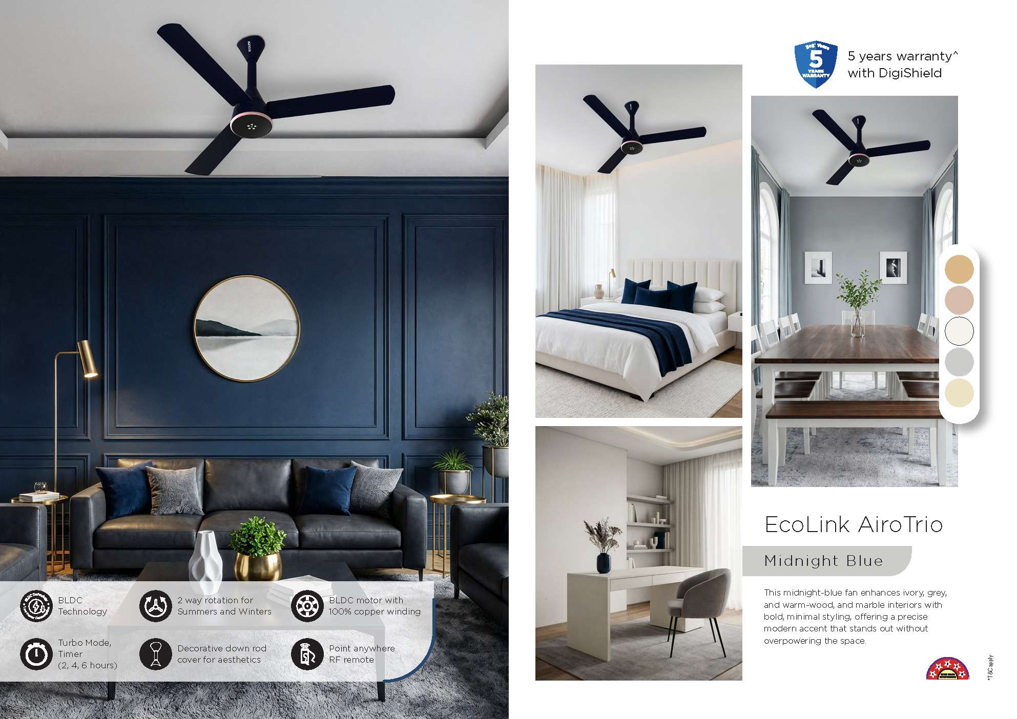 Beyond Lights - Midnight Blue Fan