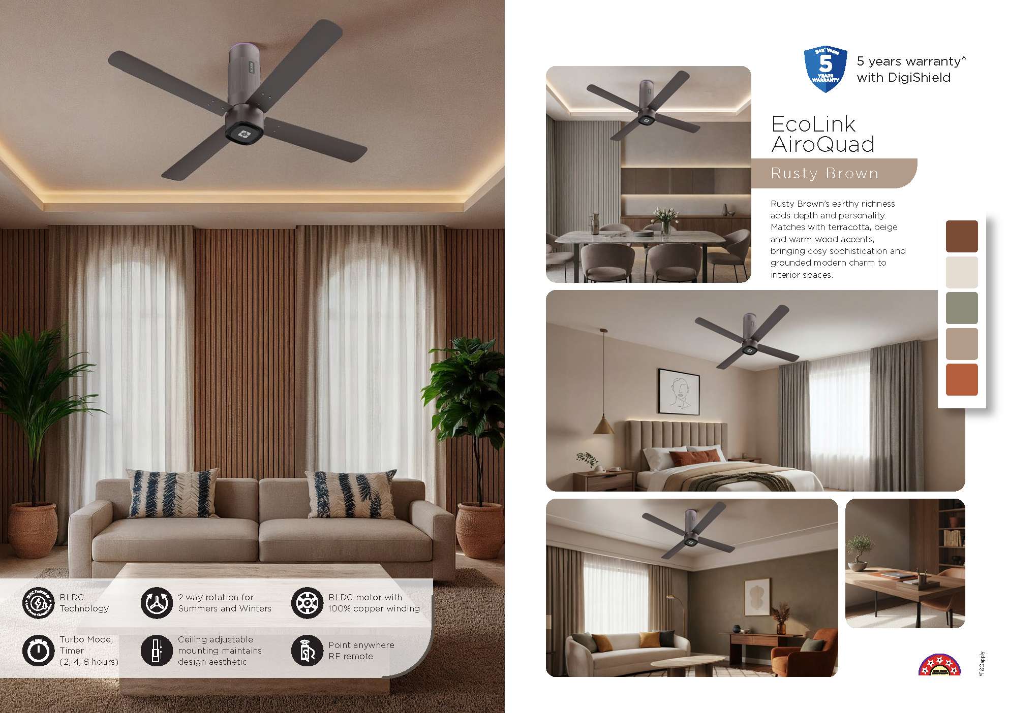 Beyond Lights - Rusty Brown Fan