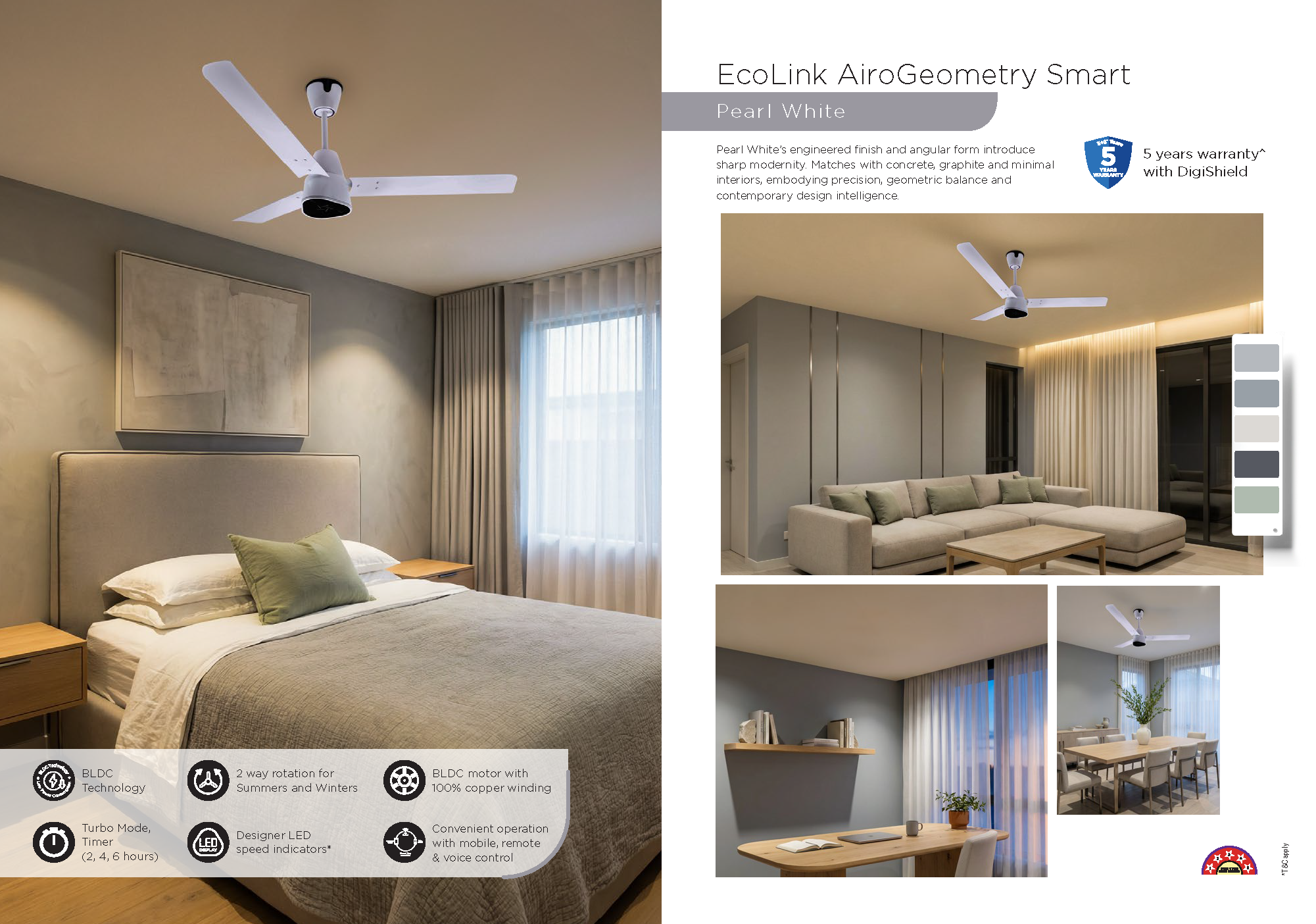 Beyond Lights - Pearl White Fan