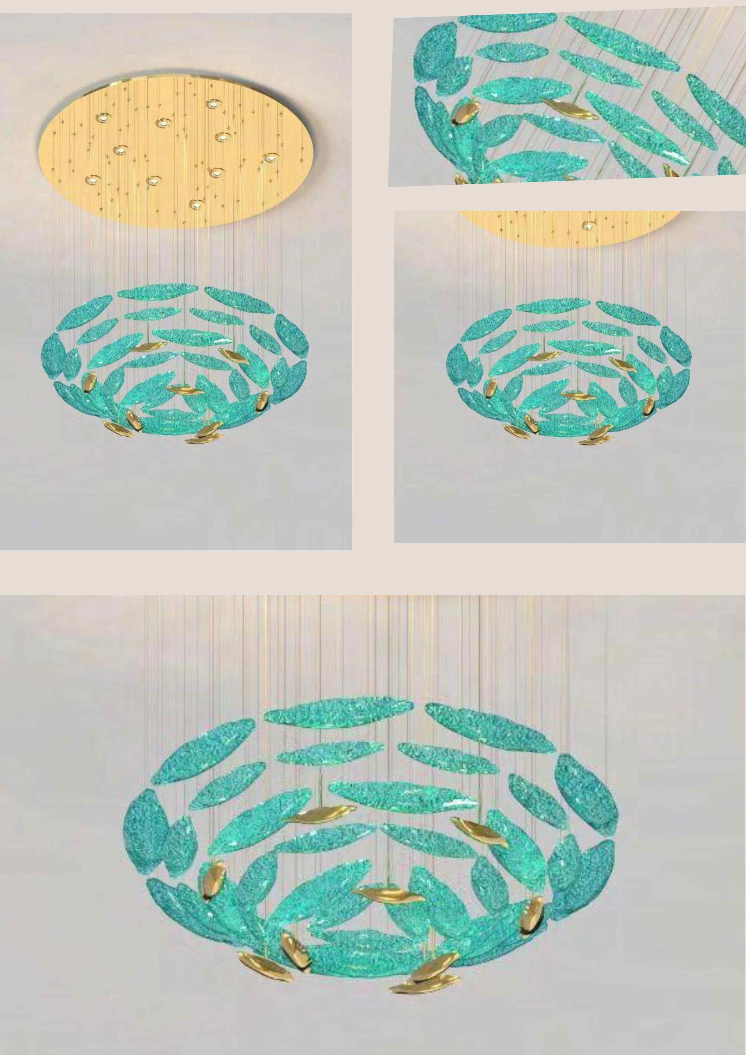 Beyond Lights - Leaf Chandelier Light