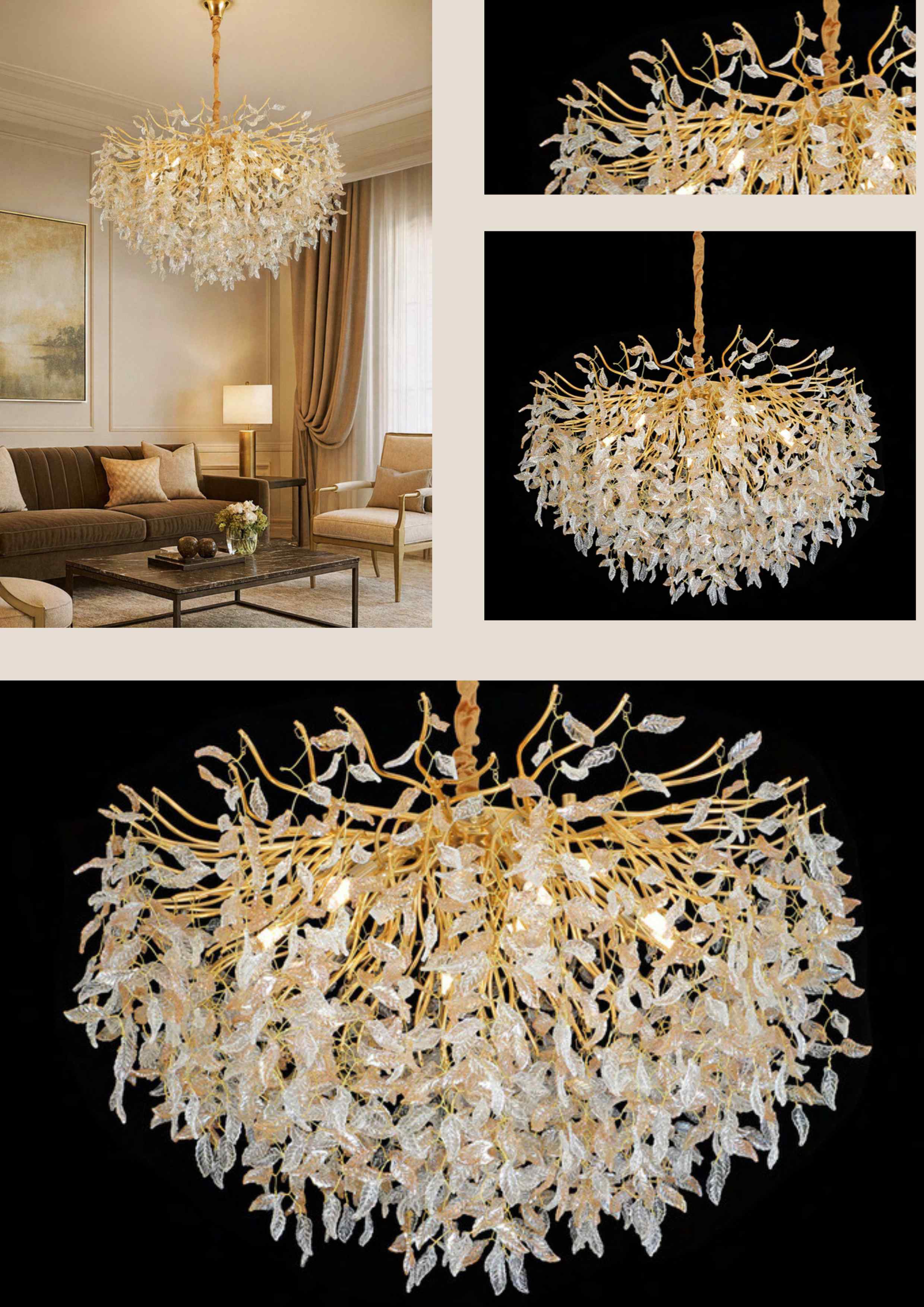 Beyond Lights - Crystal Branch Chandelier