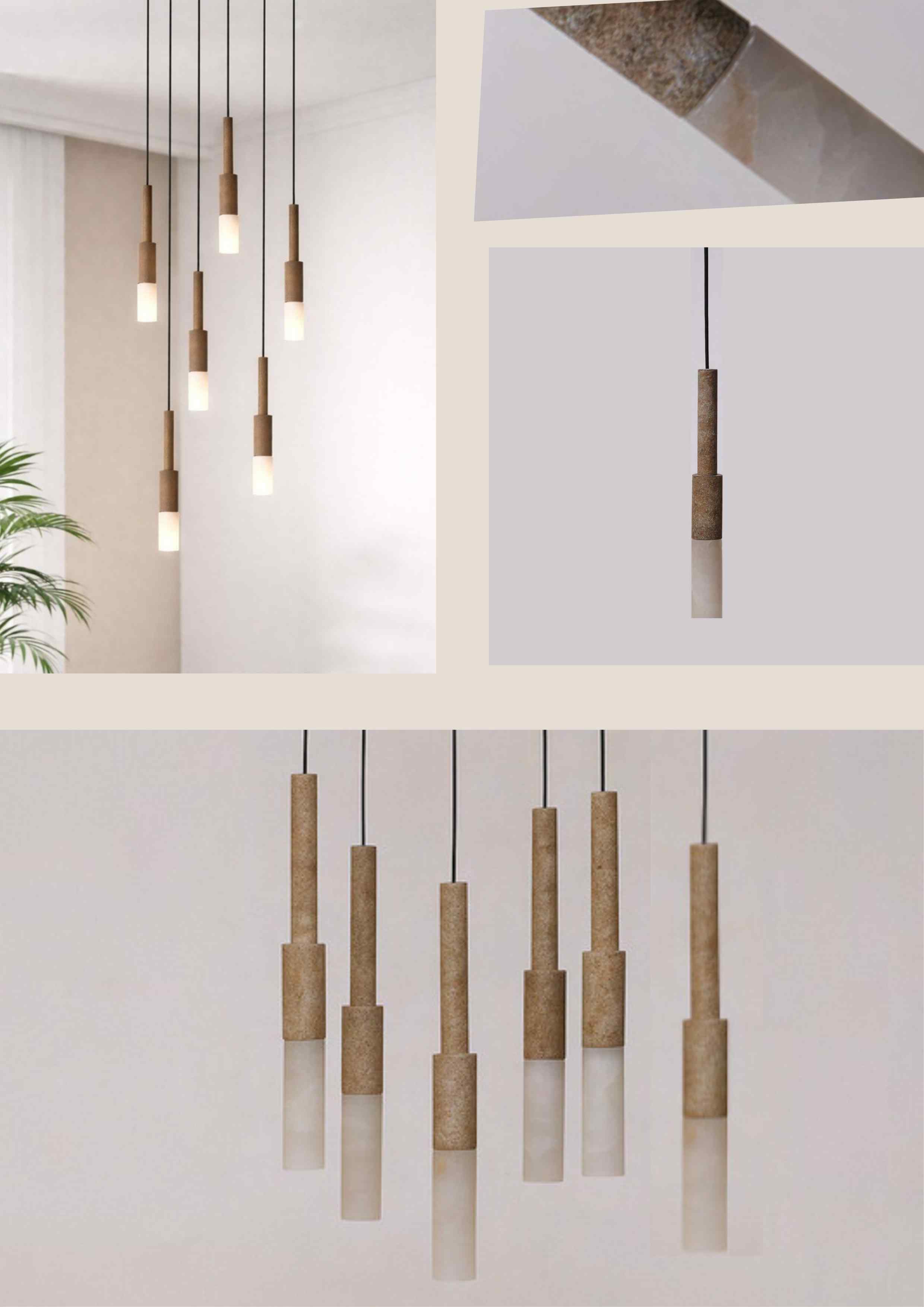 Beyond Lights - Stone Chandelier Light