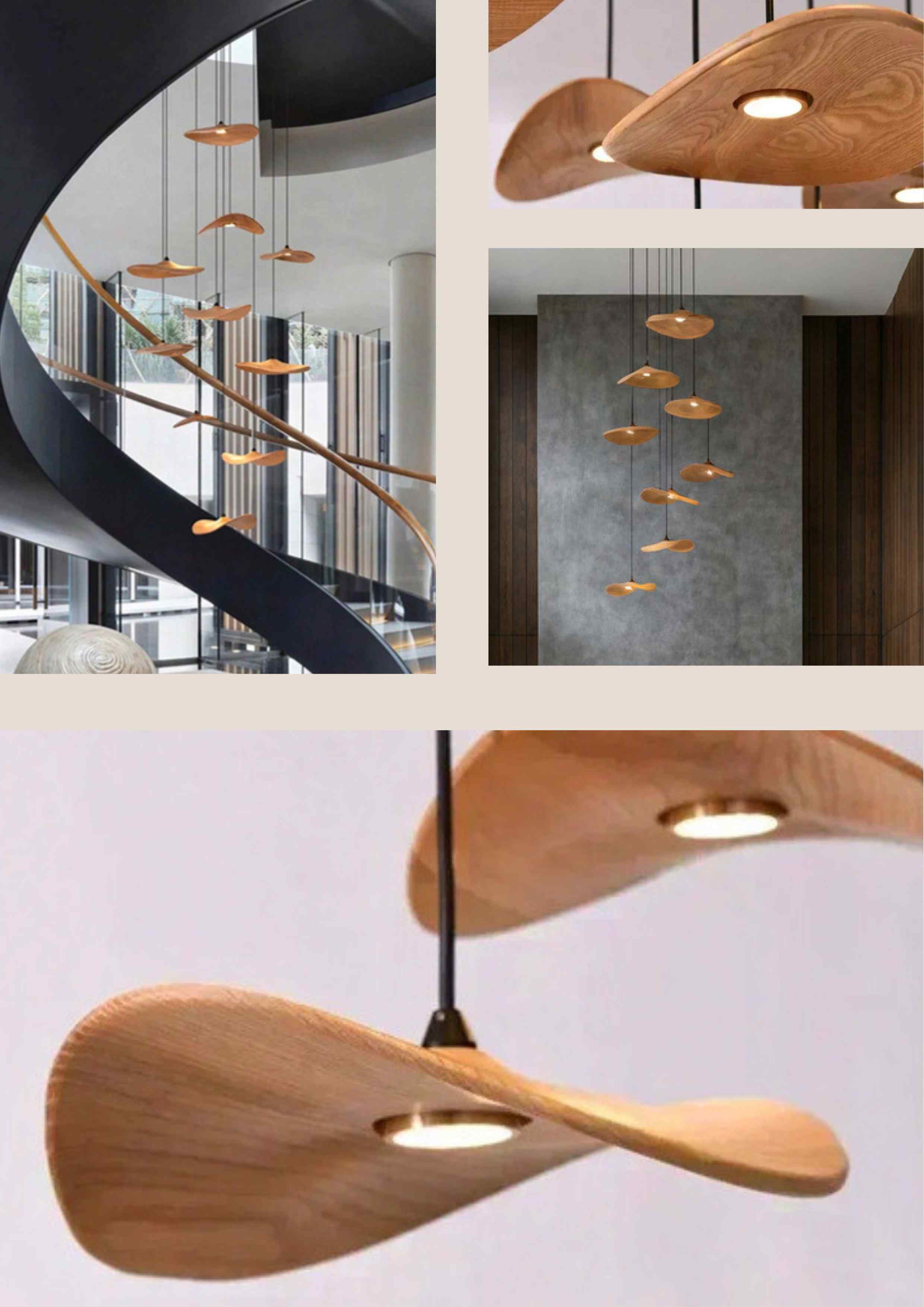 Beyond Lights - Wooden Chandelier Light