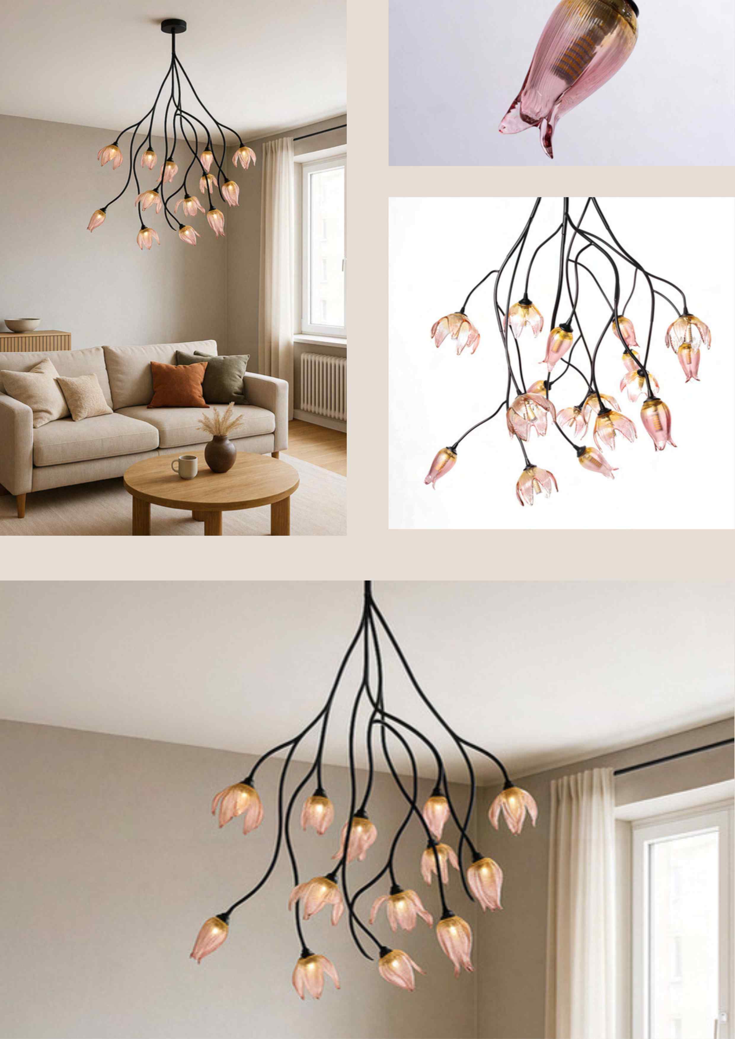 Beyond Lights - Floral Branch Chandelier