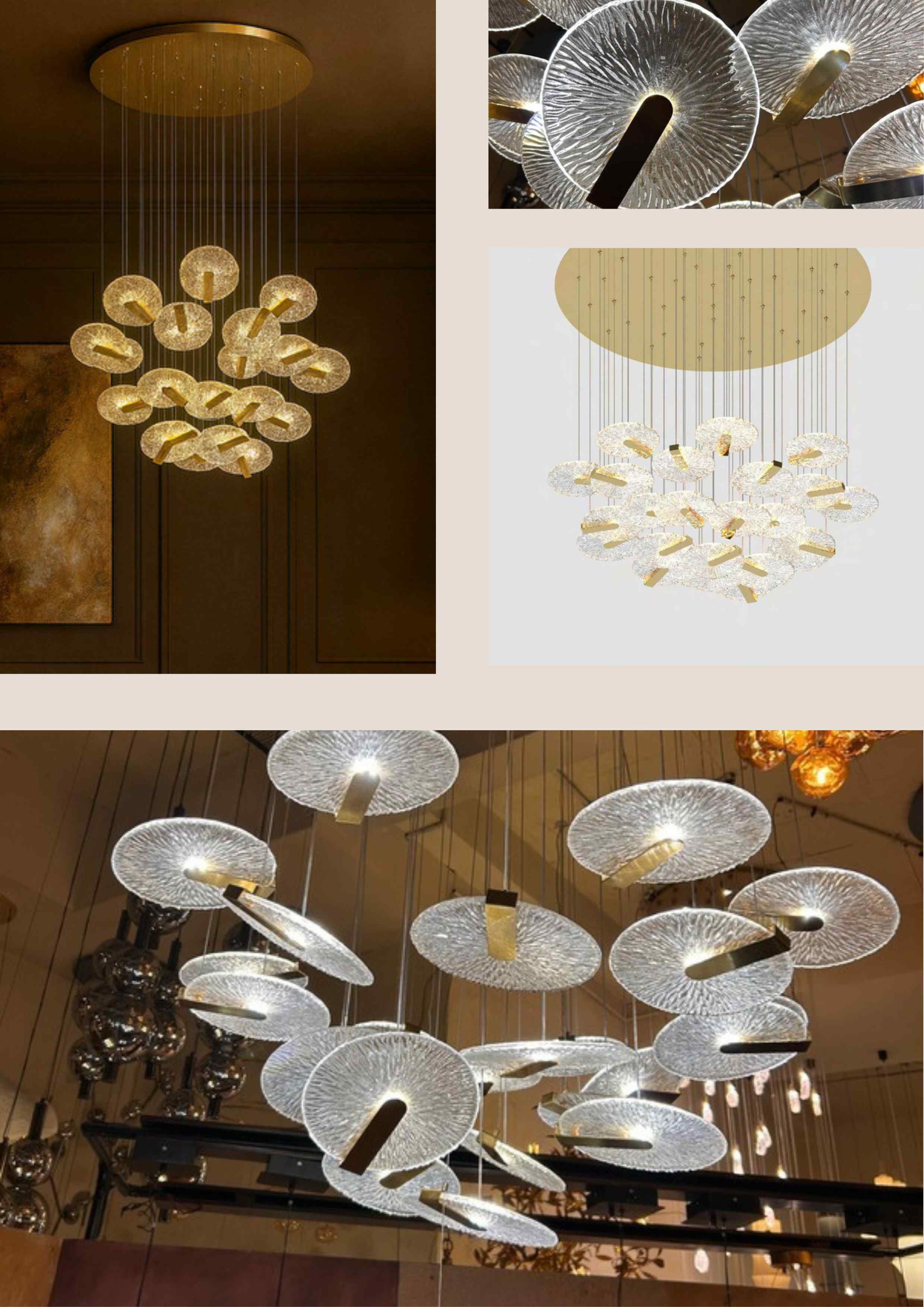 Beyond Lights - Disk Chandelier Light