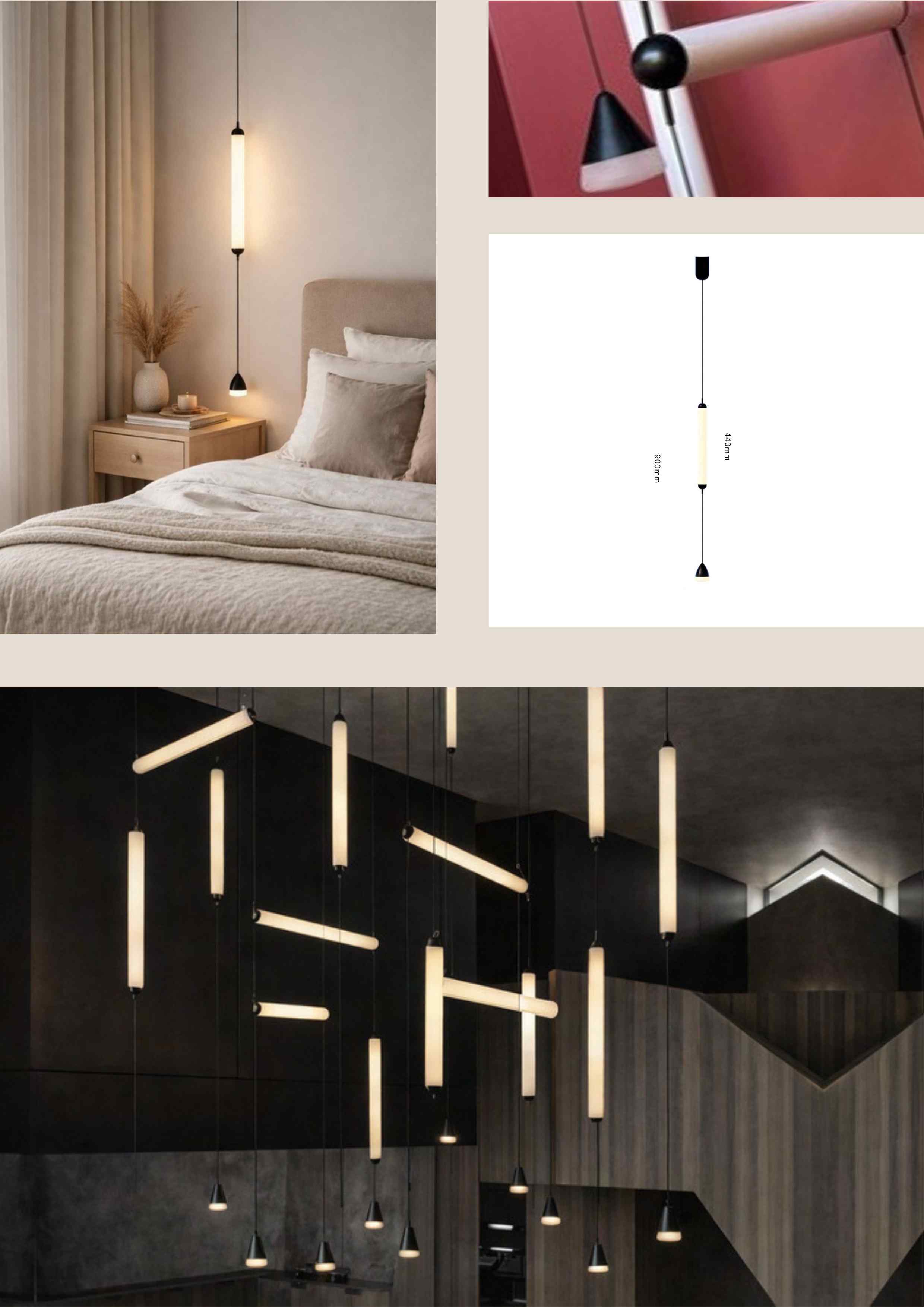 Beyond Lights - Tube Chandelier Light