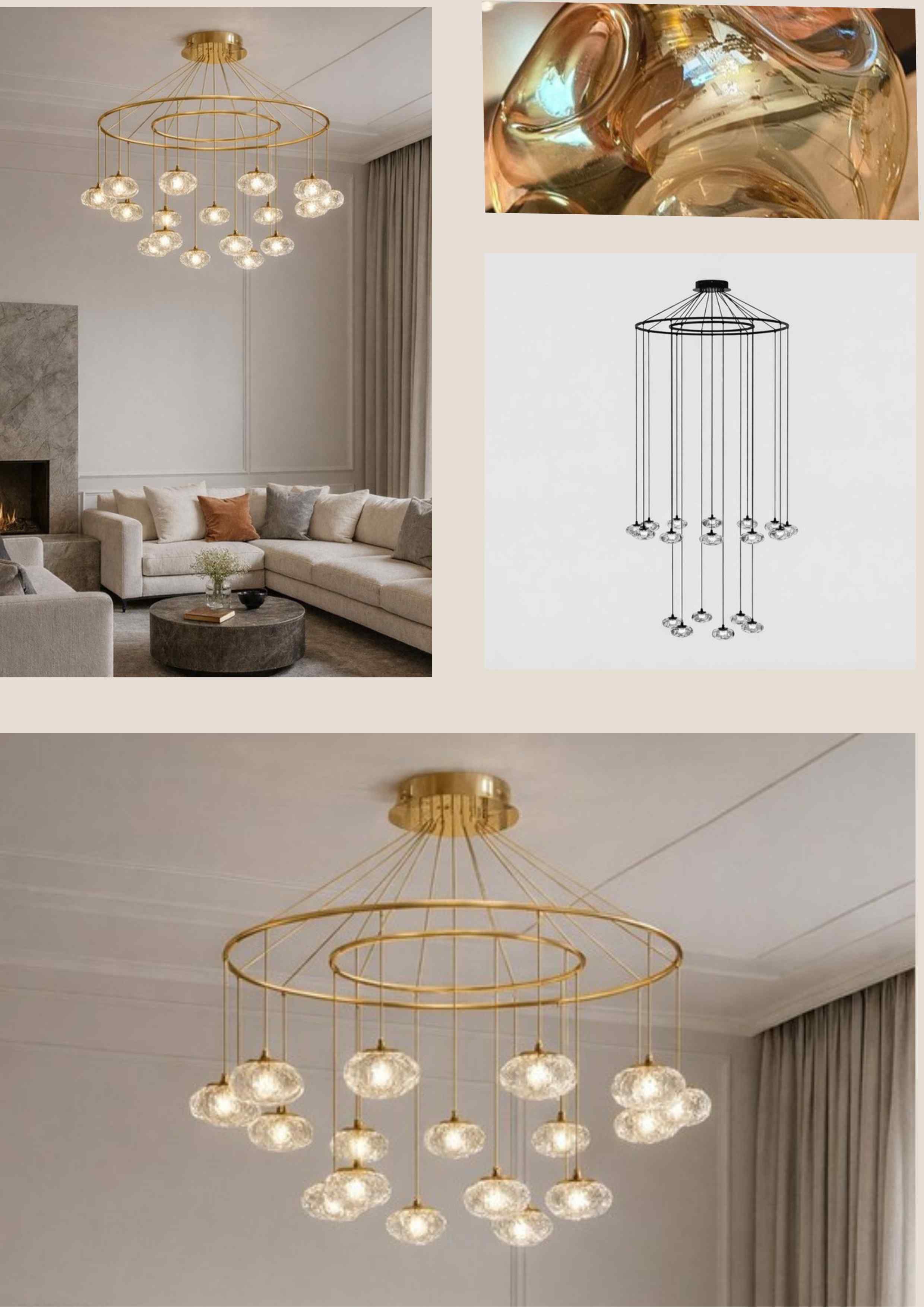 Beyond Lights - Crystal Chandelier Chandelier