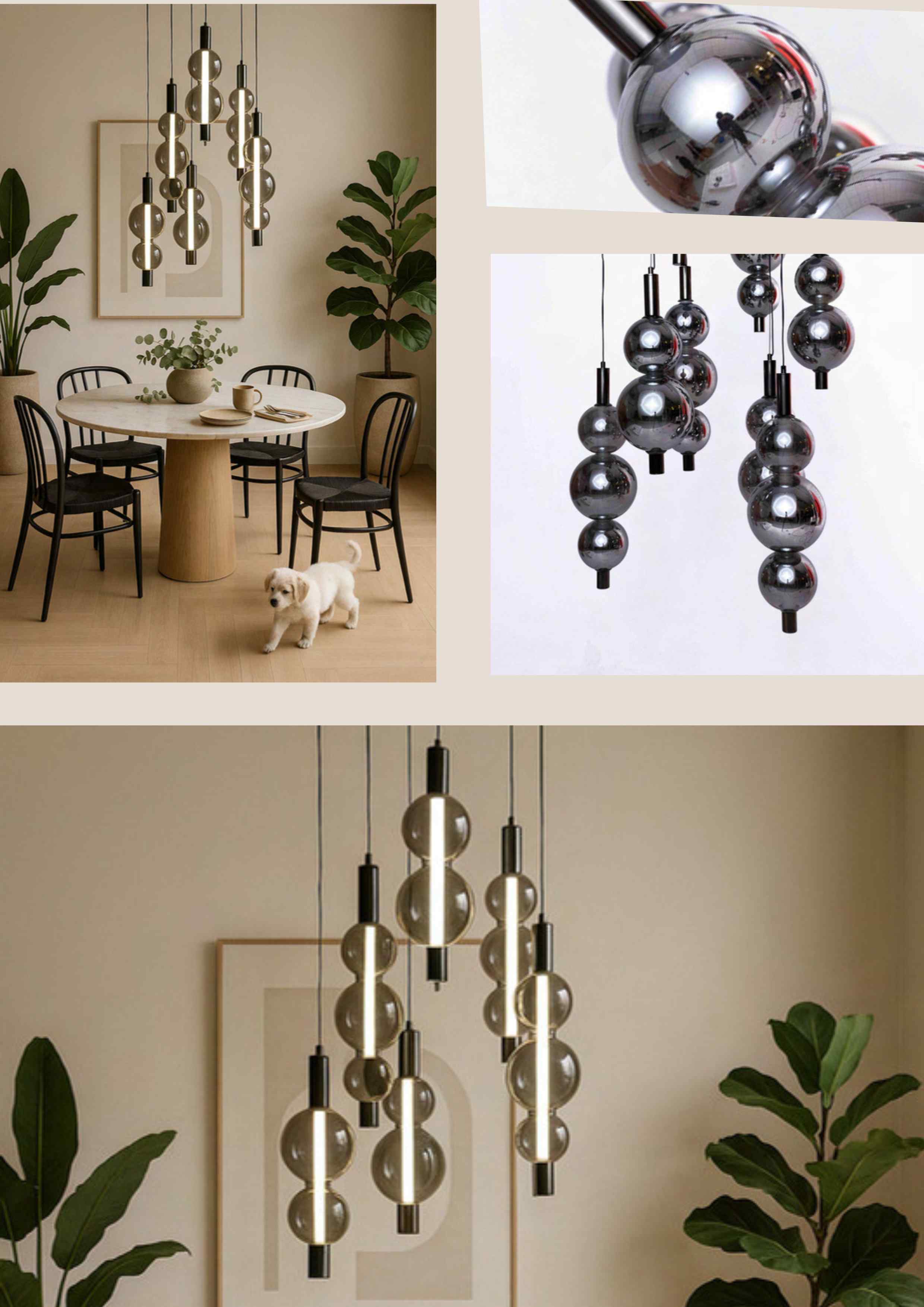 Beyond Lights - Glass Bubble Chandelier