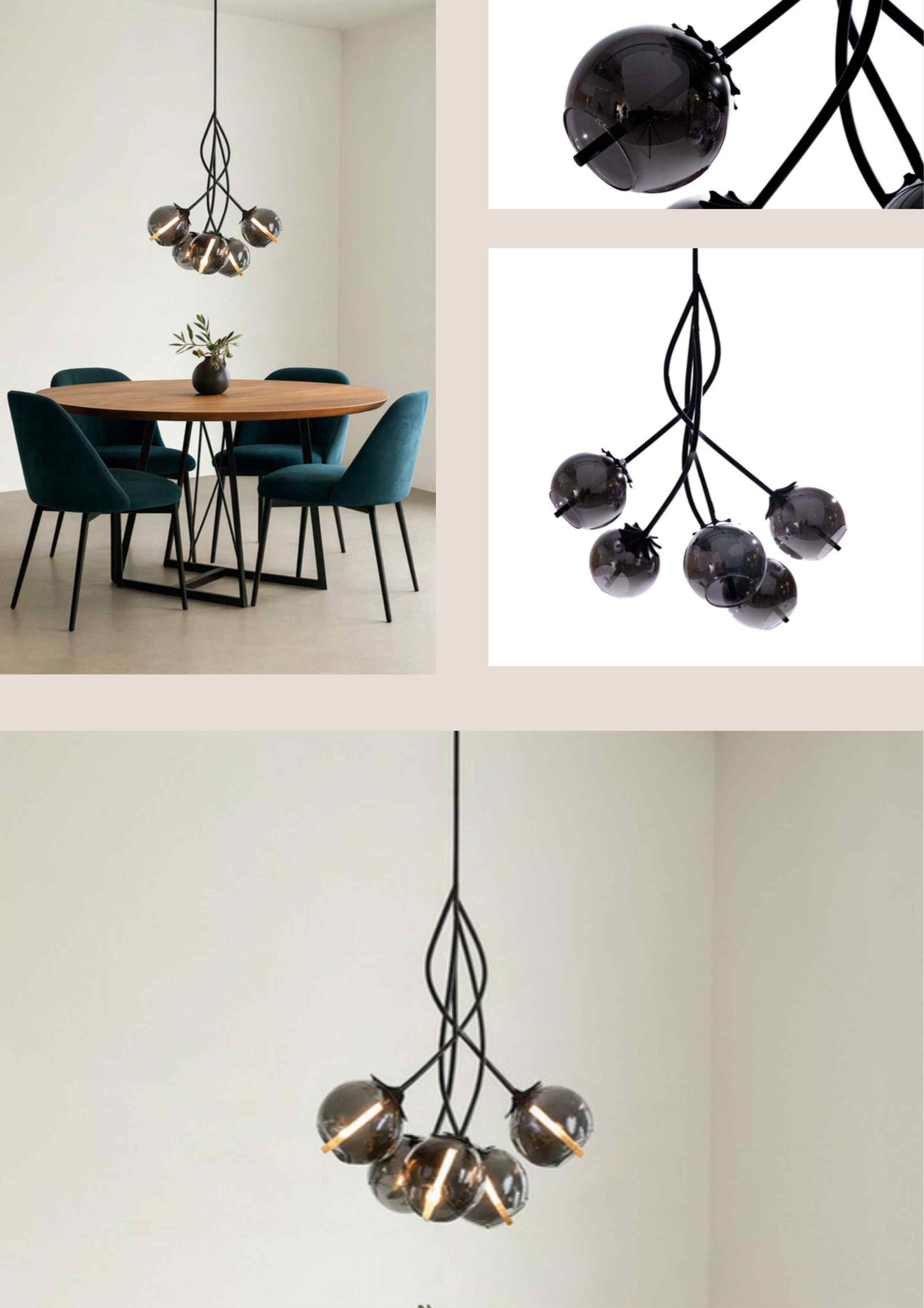 Beyond Lights - Glass Cluster Chandelier