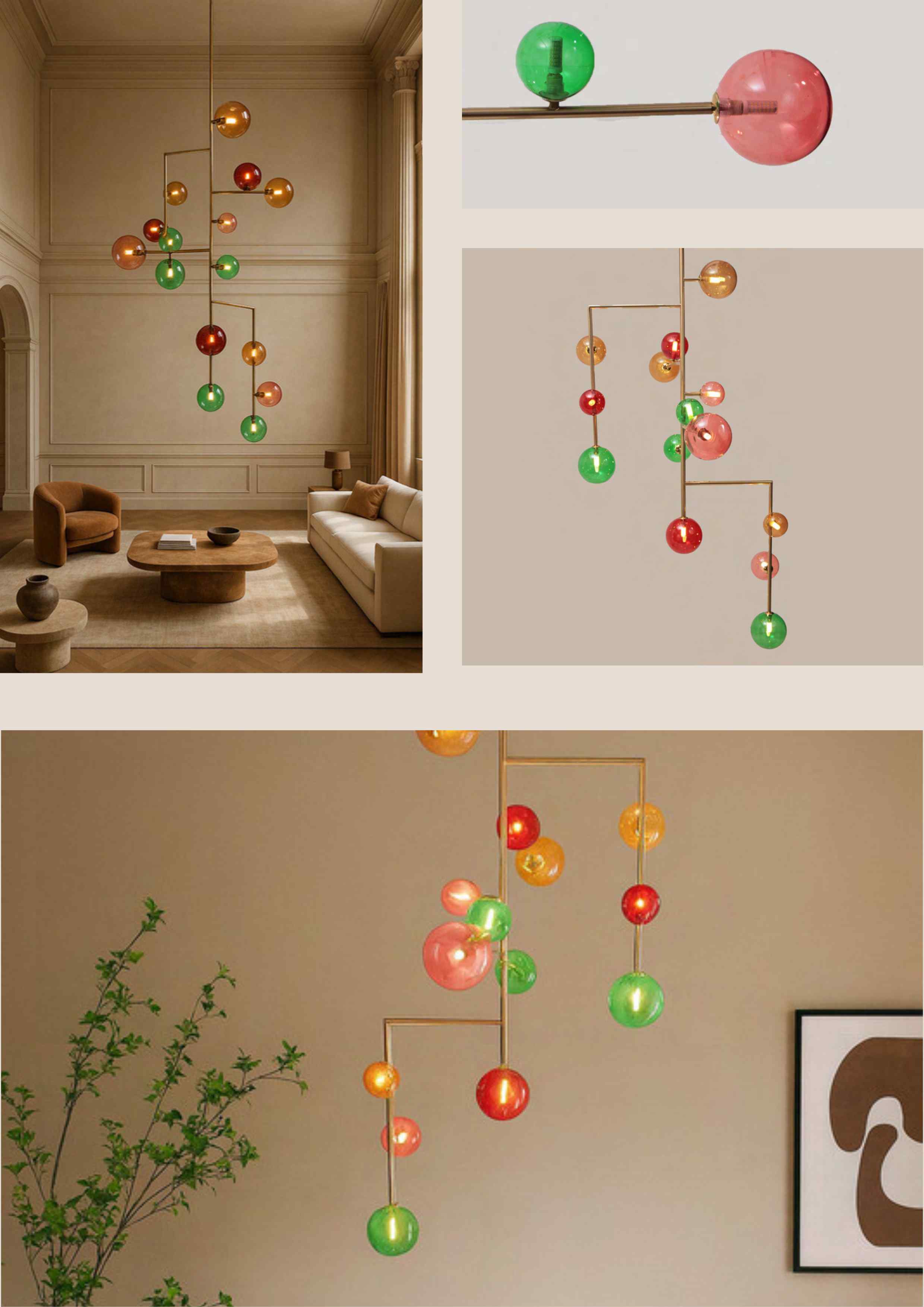 Beyond Lights - Glass Mobile Chandelier